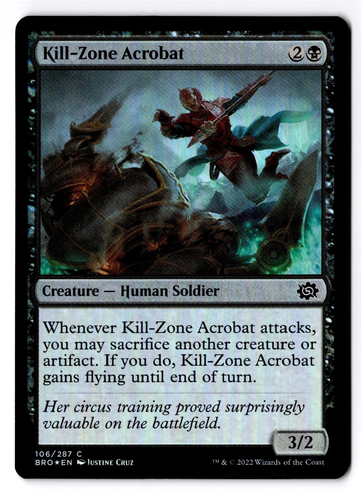 Kill-Zone Acrobat 106 Common The Brothers' War Magic: The Gathering Foil LP