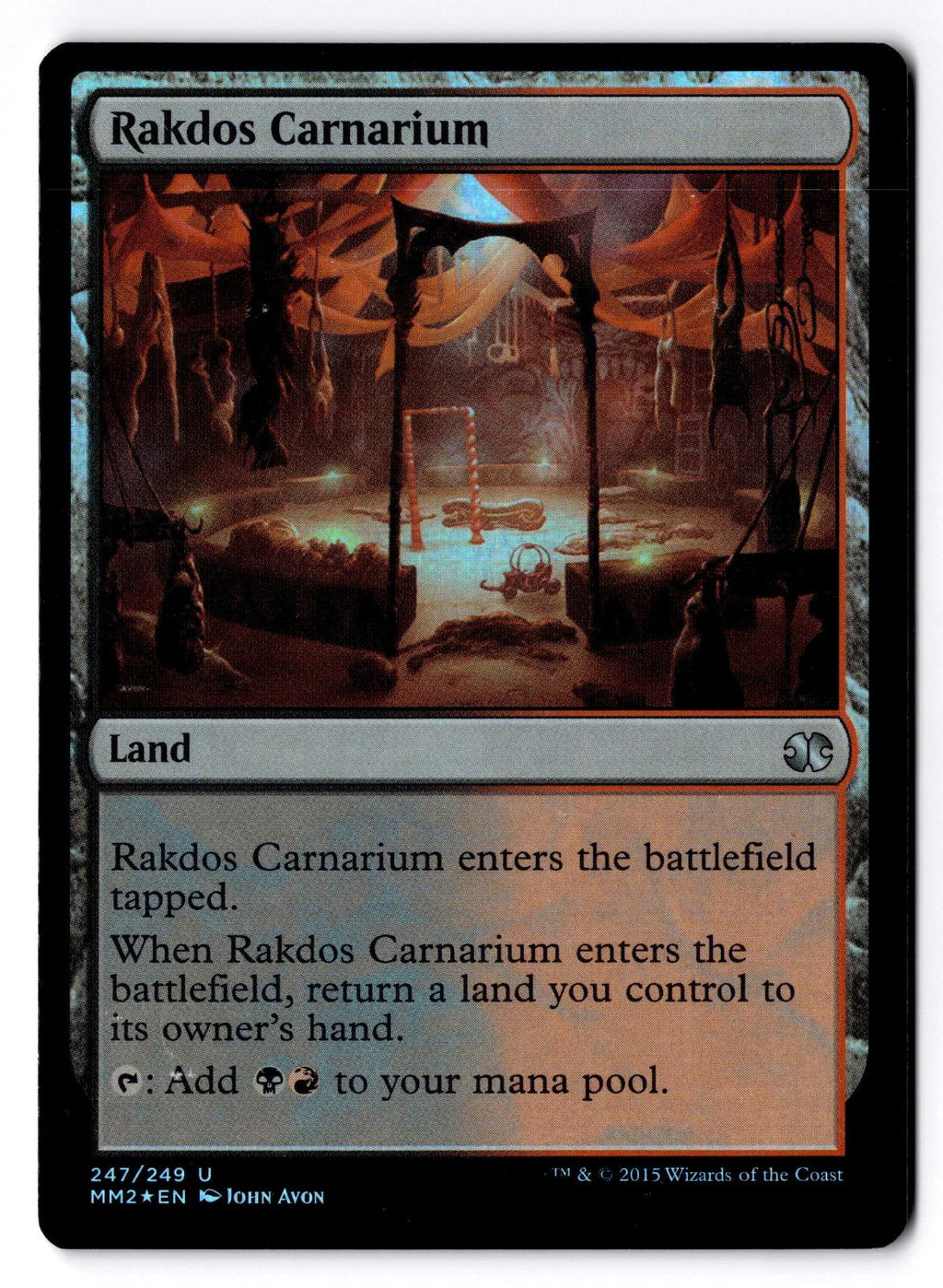Rakdos Carnarium 247 Uncommon Modern Masters 2015 Magic: The Gathering Foil LP