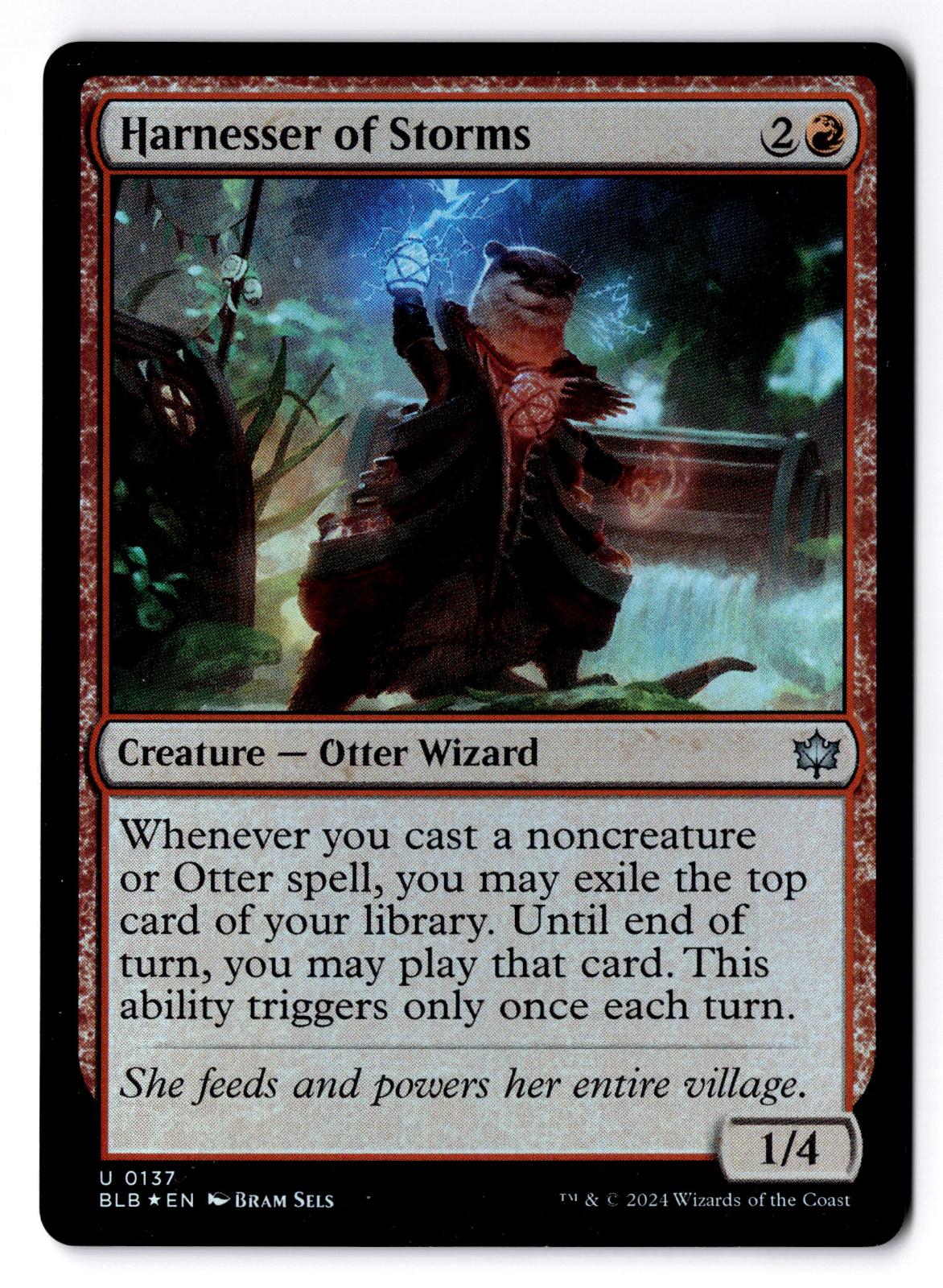 Harnesser of Storms 137 Uncommon Bloomburrow Magic: The Gathering Foil LP