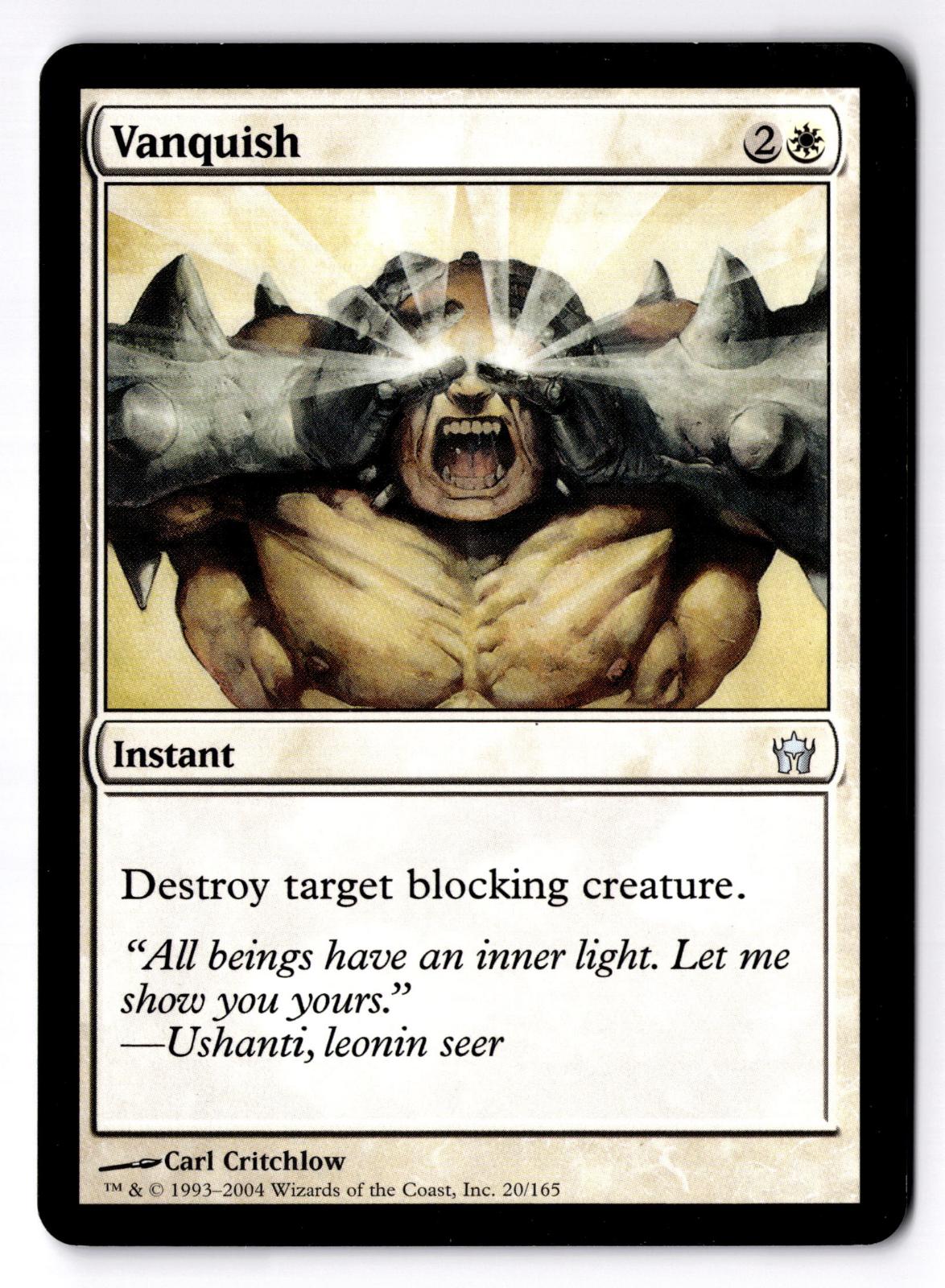 Vanquish 20 Uncommon Fifth Dawn Magic: The Gathering Moderately Played