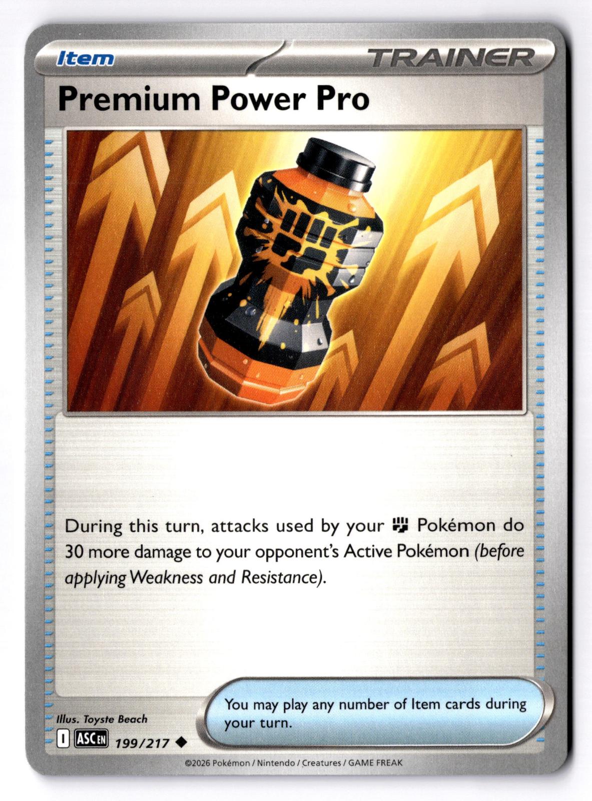 Premium Power Pro 199/217 Uncommon Ascended Heroes Pokemon Near Mint