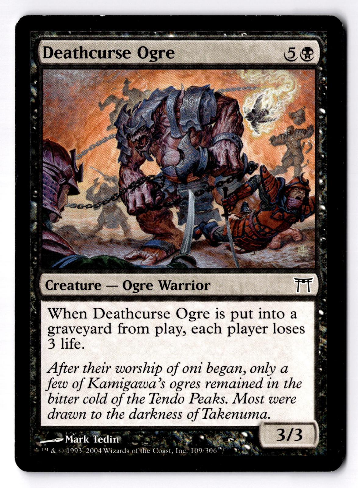 Deathcurse Ogre 109 Common Champions of Kamigawa Magic: The Gathering MP