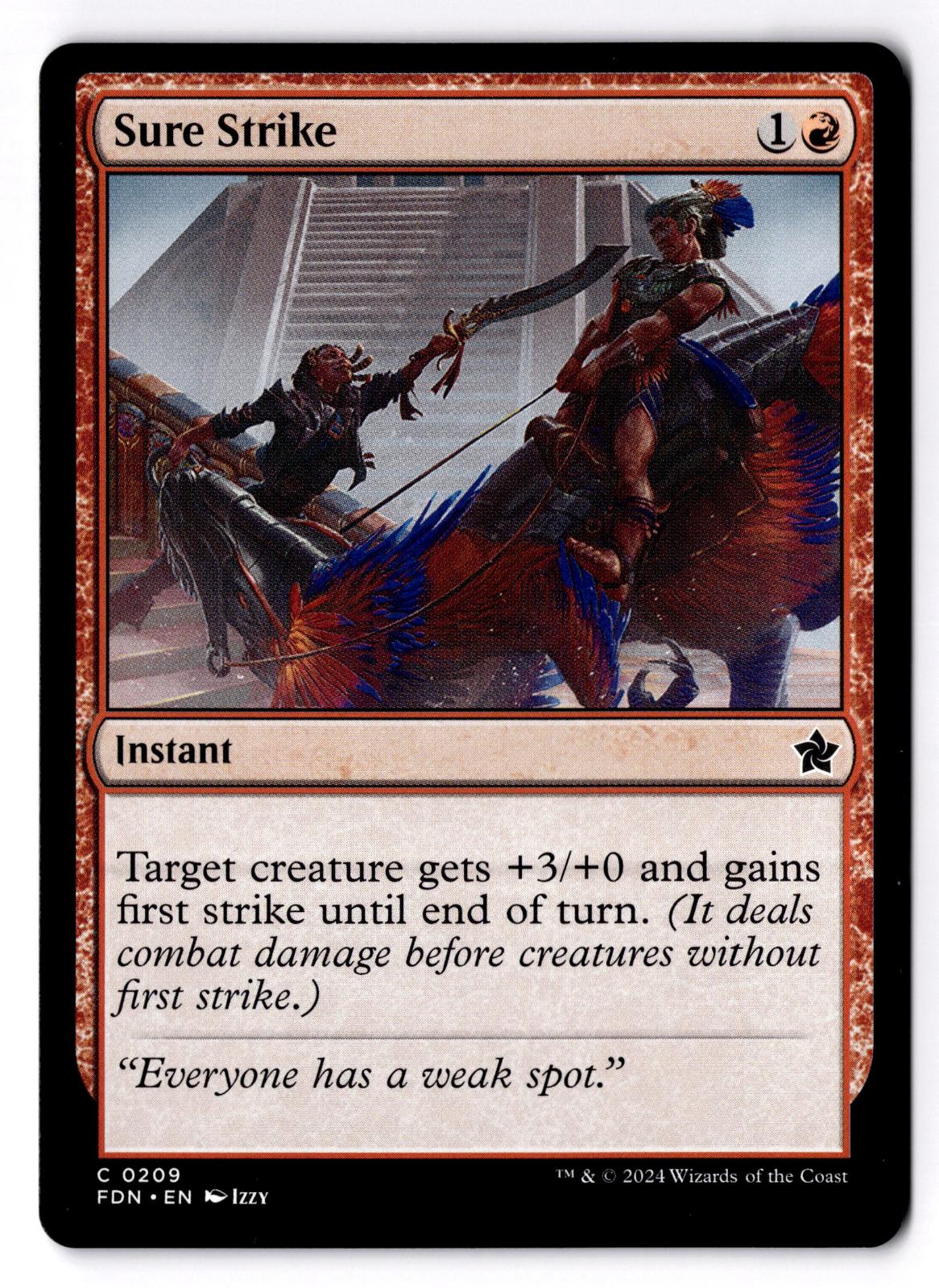 Sure Strike 209 Common Foundations Magic: The Gathering Lightly Played