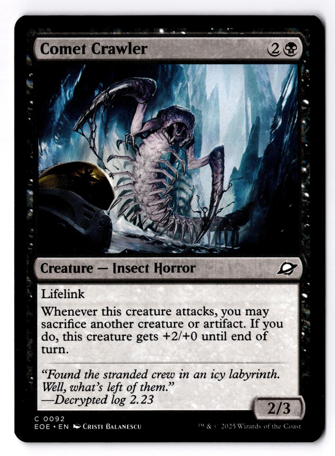Comet Crawler 92 Common Edge of Eternities Magic: The Gathering Lightly Played
