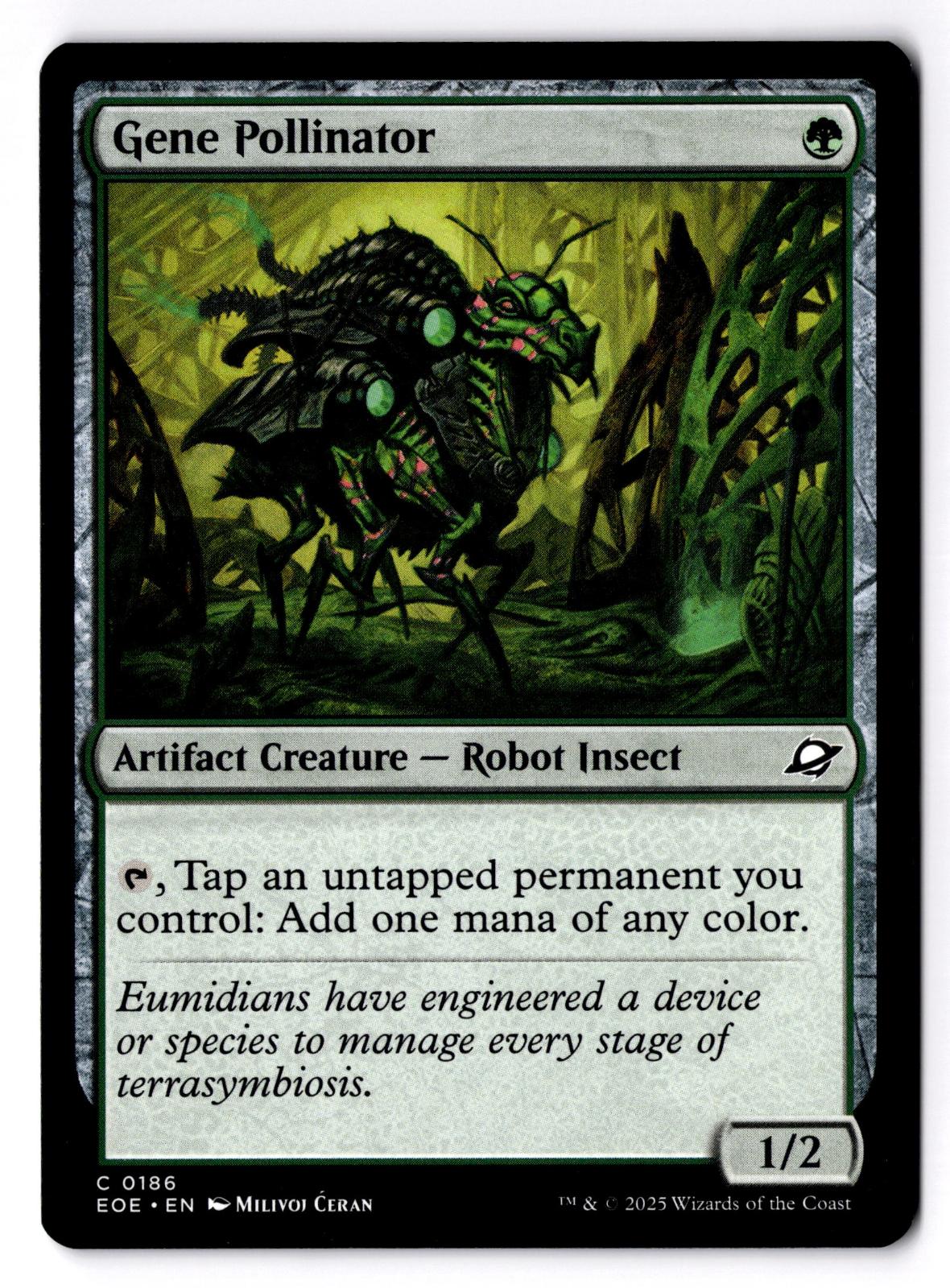Gene Pollinator 186 Common Edge of Eternities Magic: The Gathering LP