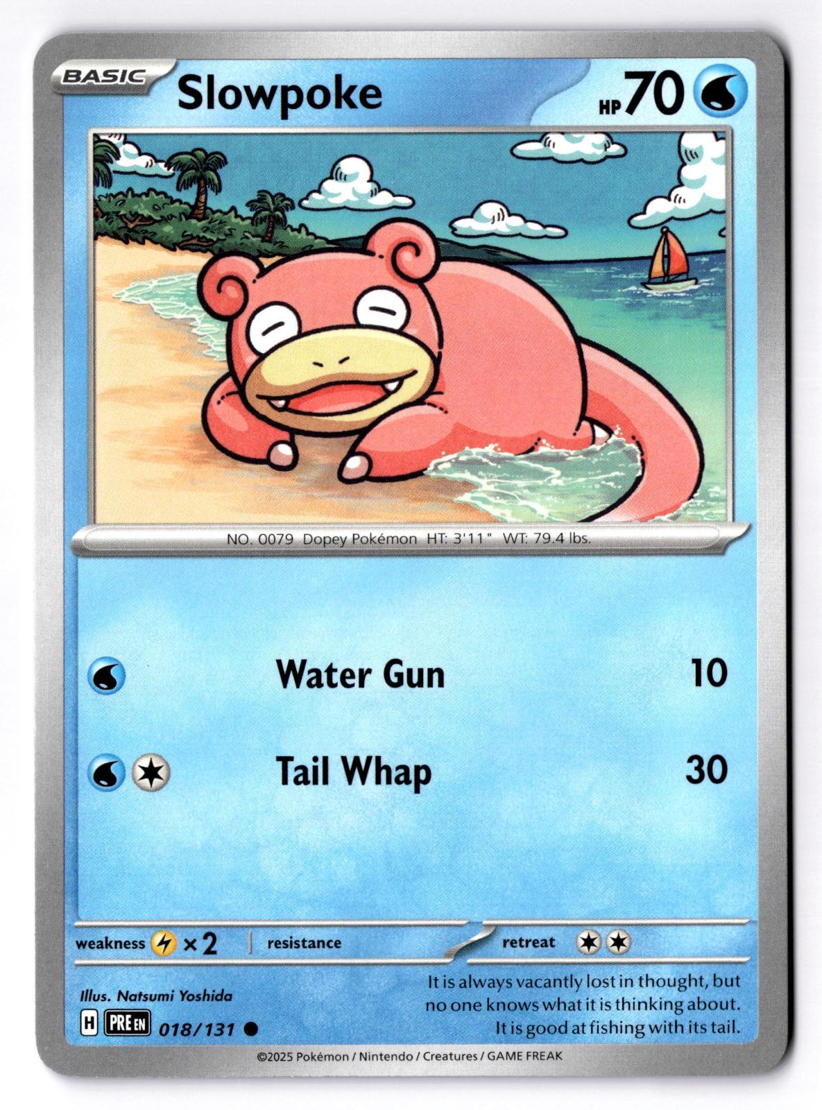 Slowpoke 018/131 Common Prismatic Evolutions Pokemon Near Mint