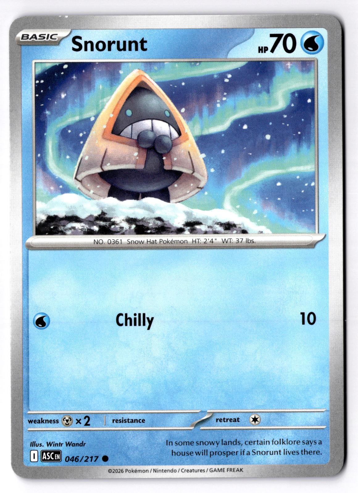 Snorunt 046/217 Common Ascended Heroes Pokemon Near Mint