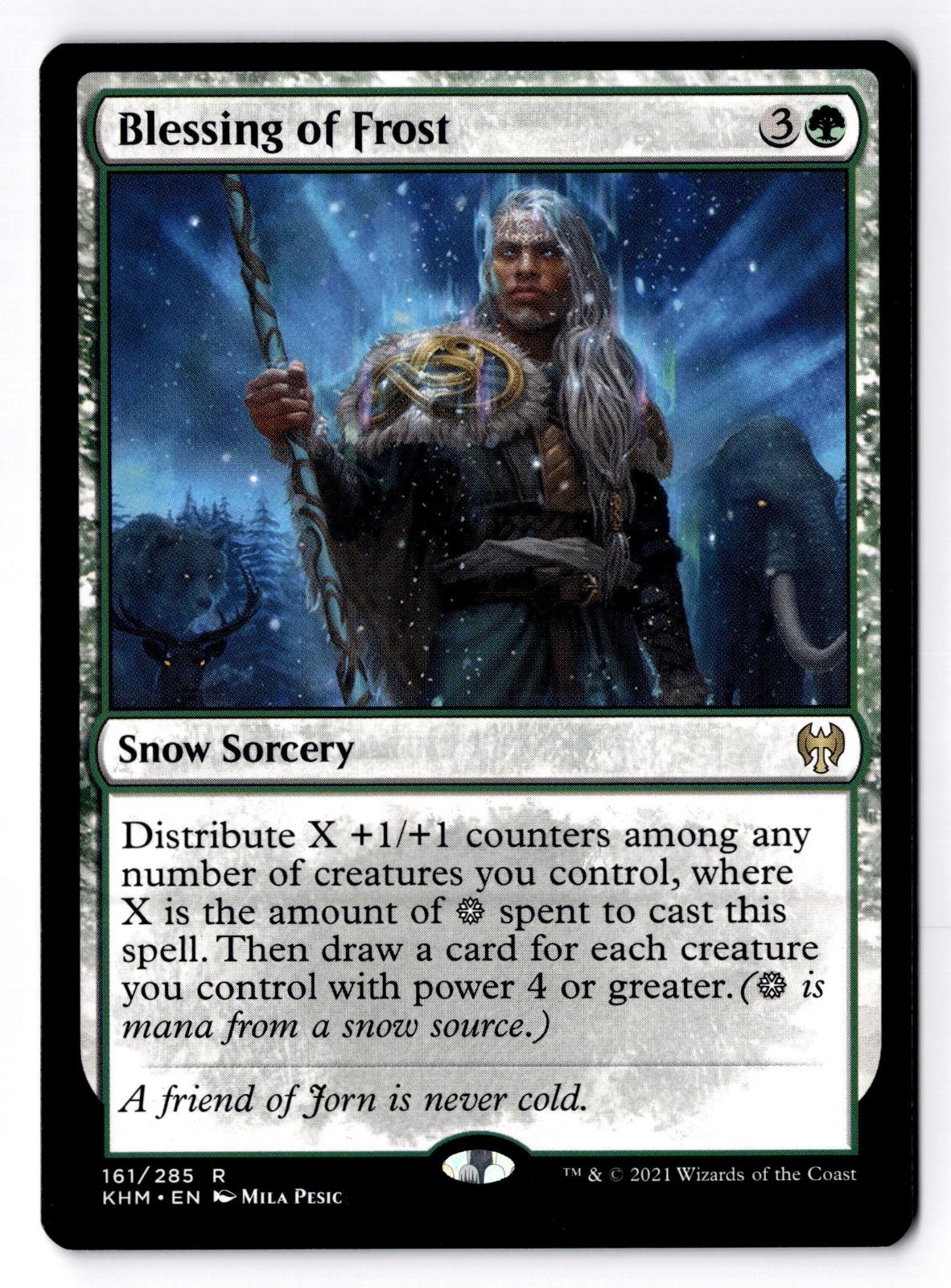 Blessing of Frost 161 Rare Kaldheim Magic: The Gathering Lightly Played