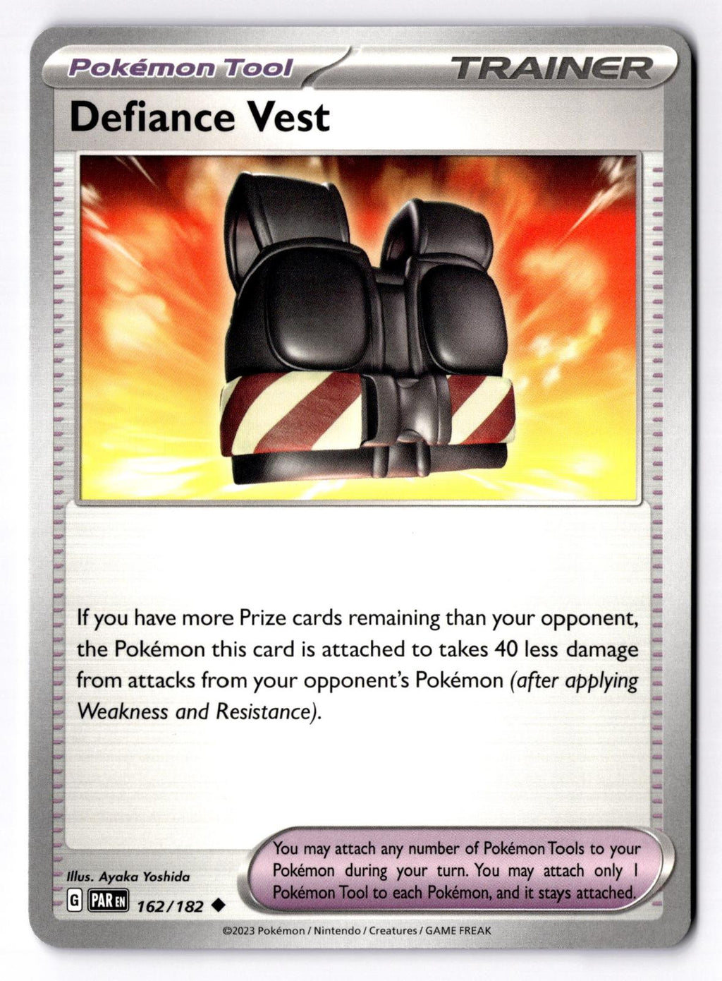 Defiance Vest 162/182 Uncommon Paradox Rift Pokemon Near Mint