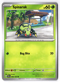 Spinarak 004/167 Common Twilight Masquerade Pokemon Near Mint
