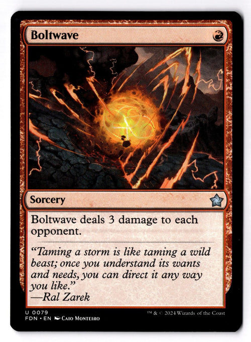 Boltwave 79 Uncommon Foundations Magic: The Gathering Lightly Played