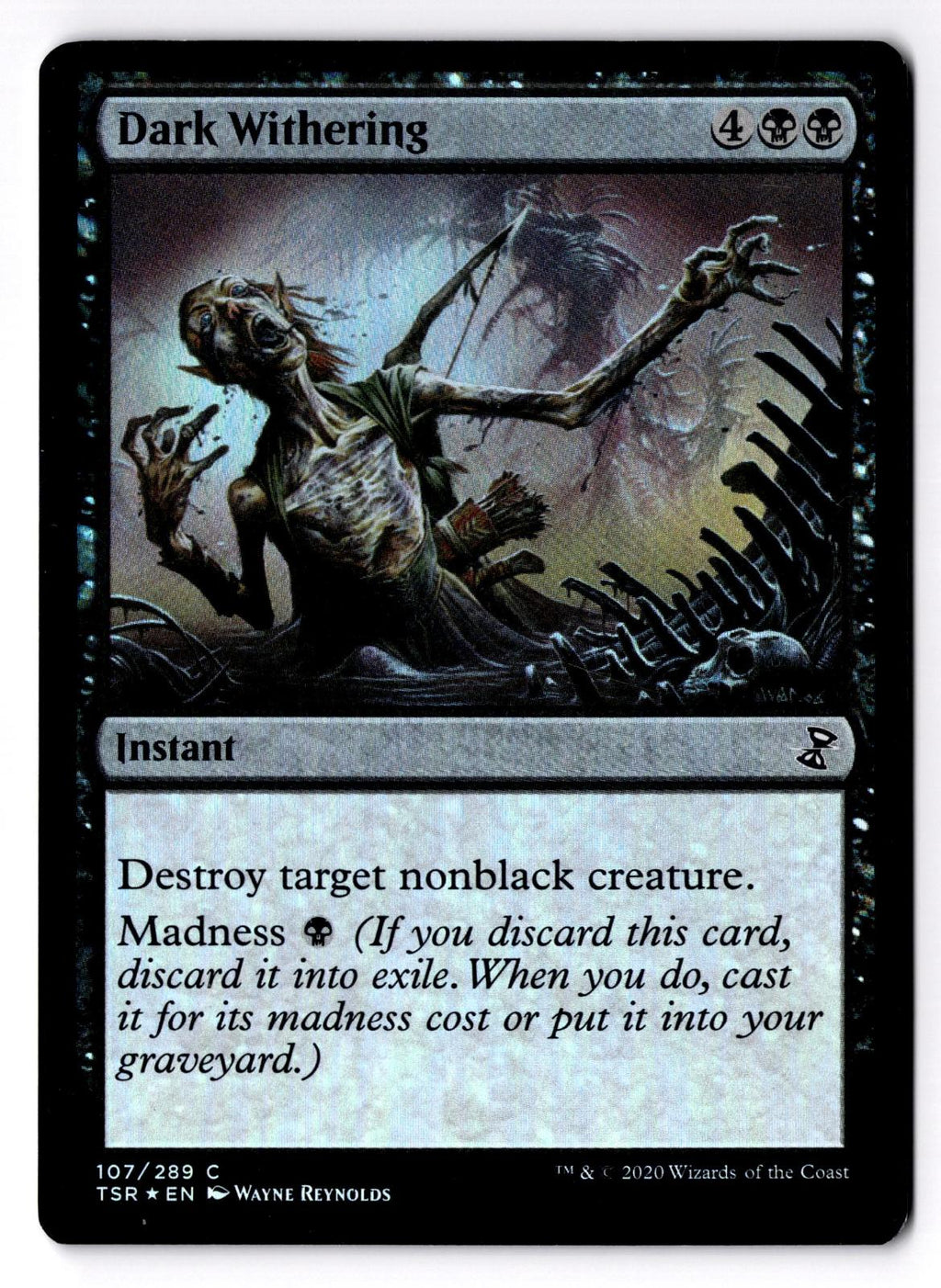 Dark Withering 107 Common Time Spiral: Remastered Magic: The Gathering Foil LP
