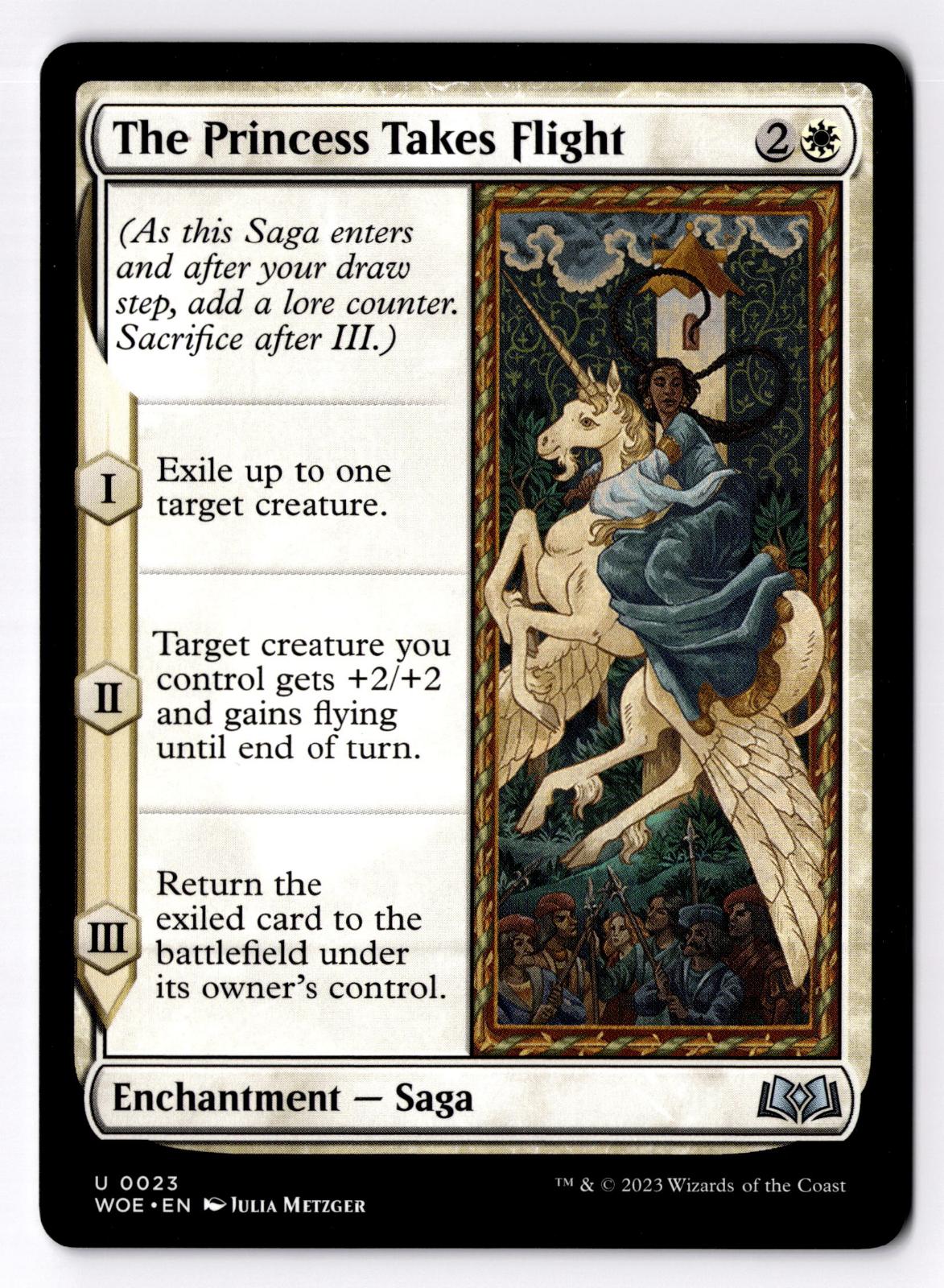 The Princess Takes Flight 23 Uncommon Wilds of Eldraine Magic: The Gathering LP