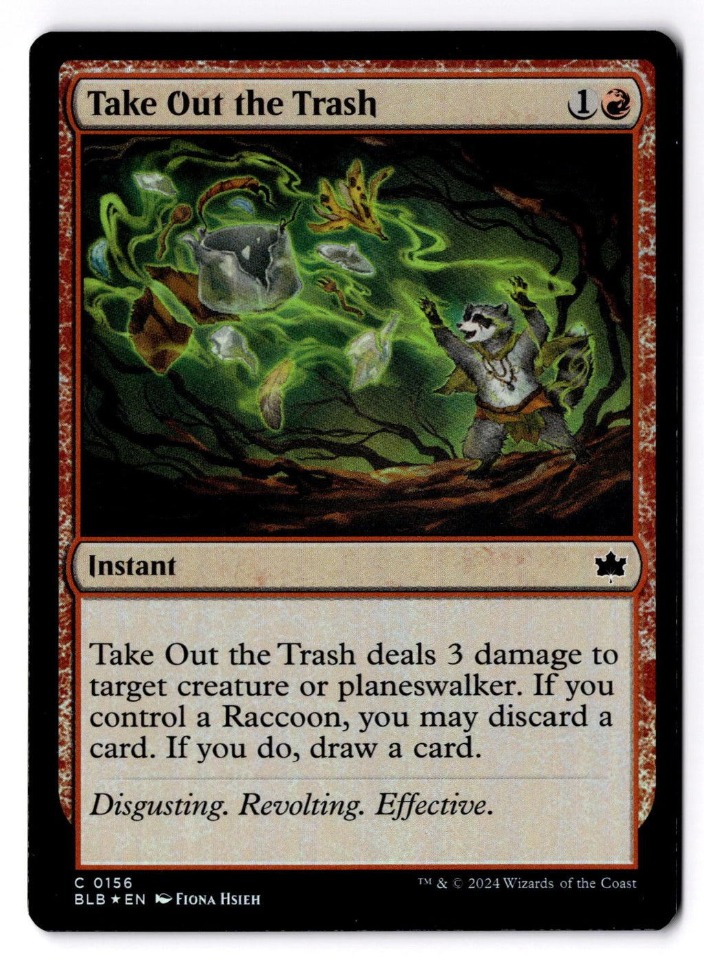 Take Out the Trash 156 Common Bloomburrow Magic: The Gathering Foil LP