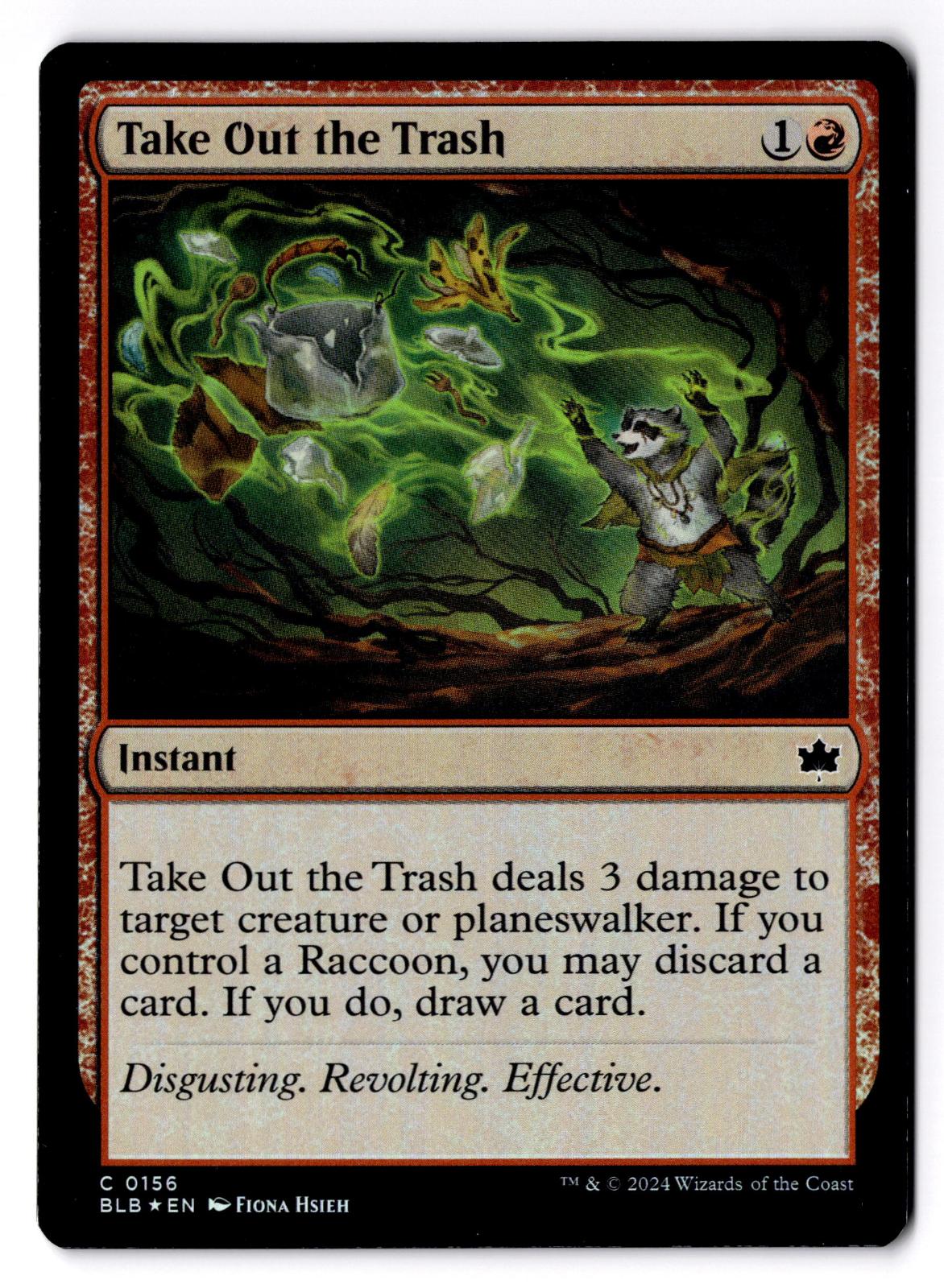 Take Out the Trash 156 Common Bloomburrow Magic: The Gathering Foil LP