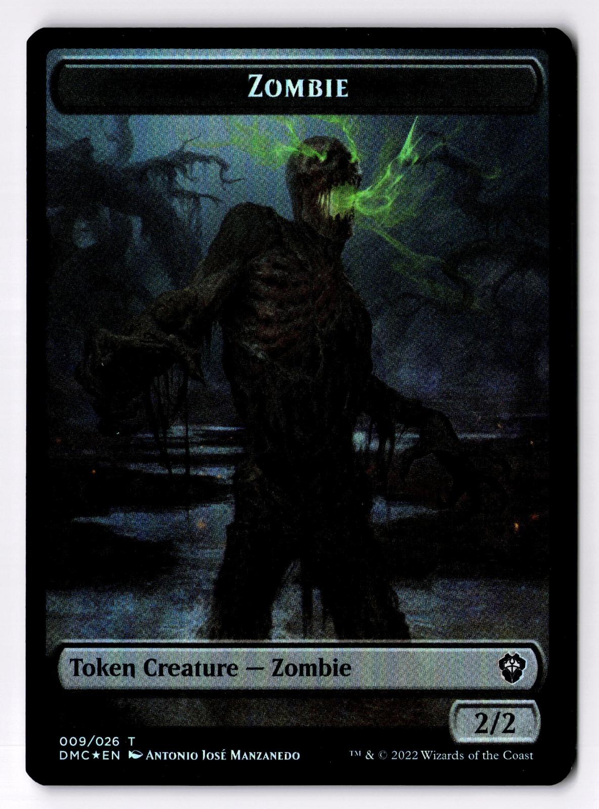 Soldier // Zombie Double-Sided Token 4 // 9 Magic: The Gathering Foil LP