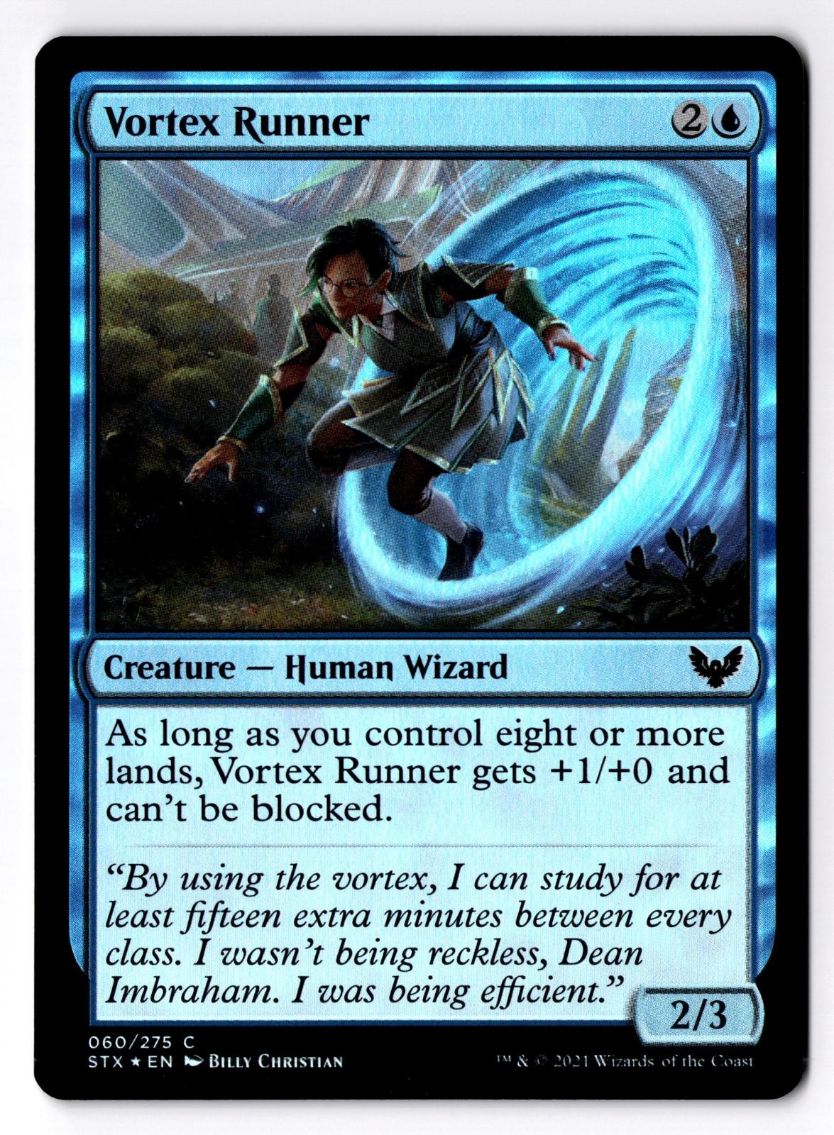 Vortex Runner 60 Common Strixhaven: School of Mages Magic: The Gathering Foil LP