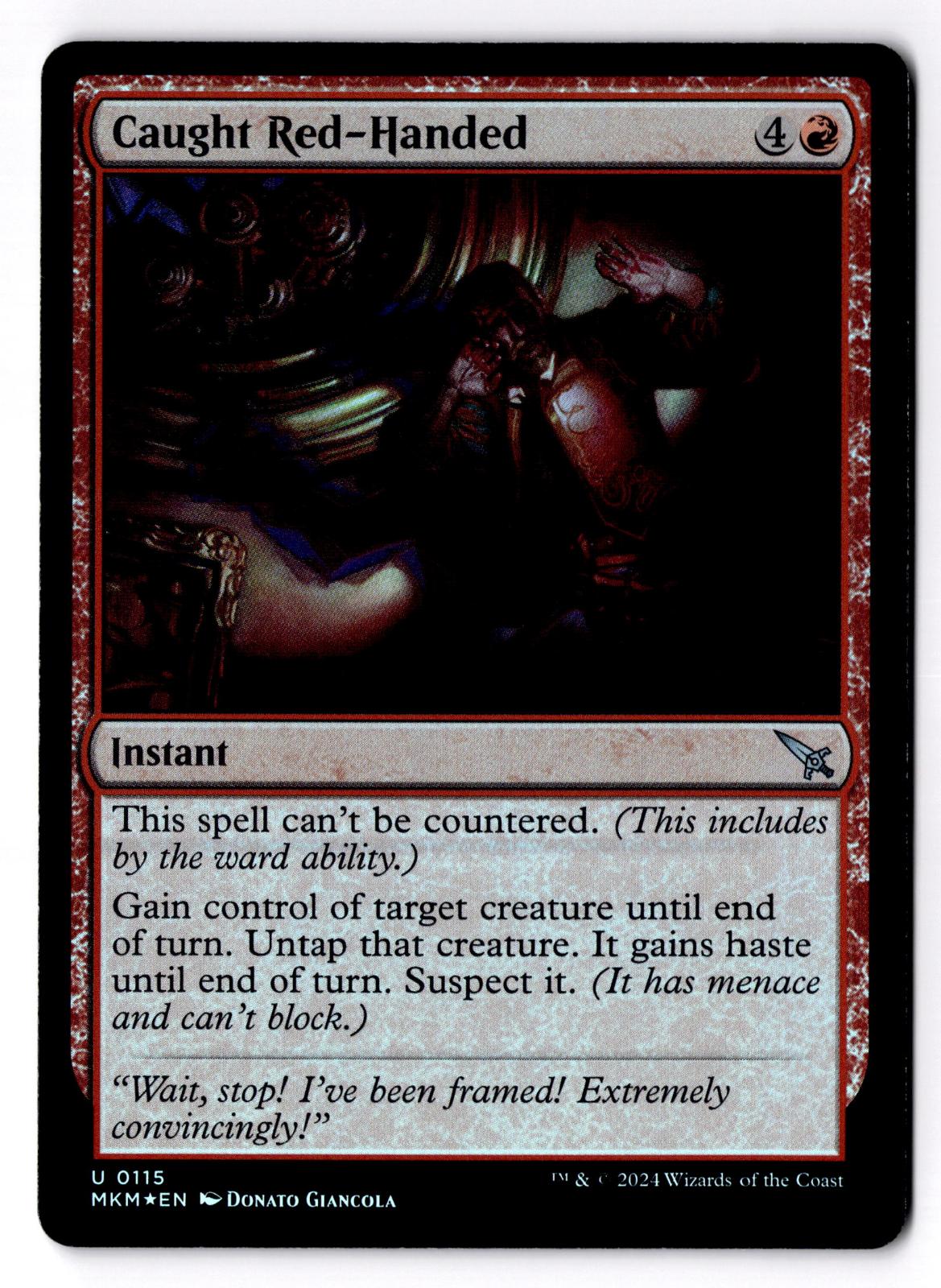 Caught Red-Handed 115 Murders at Karlov Manor Magic: The Gathering Foil LP