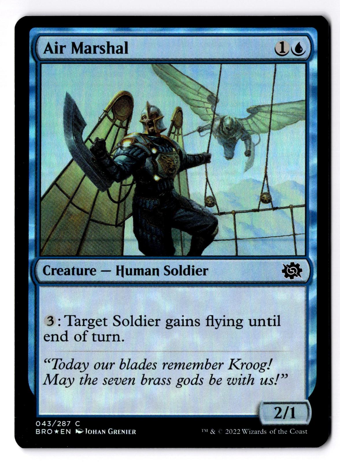 Air Marshal 43 Common The Brothers' War Magic: The Gathering Foil Lightly Played