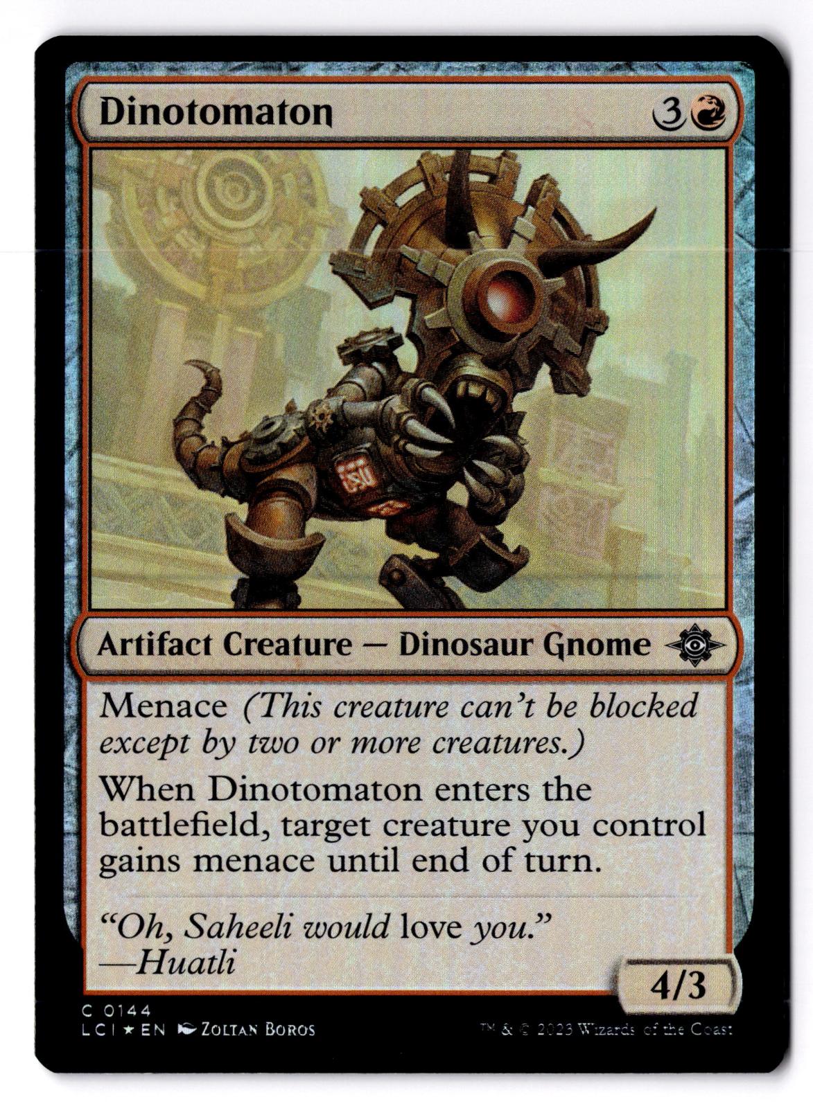 Dinotomaton 144 Common The Lost Caverns of Ixalan Magic: The Gathering Foil LP