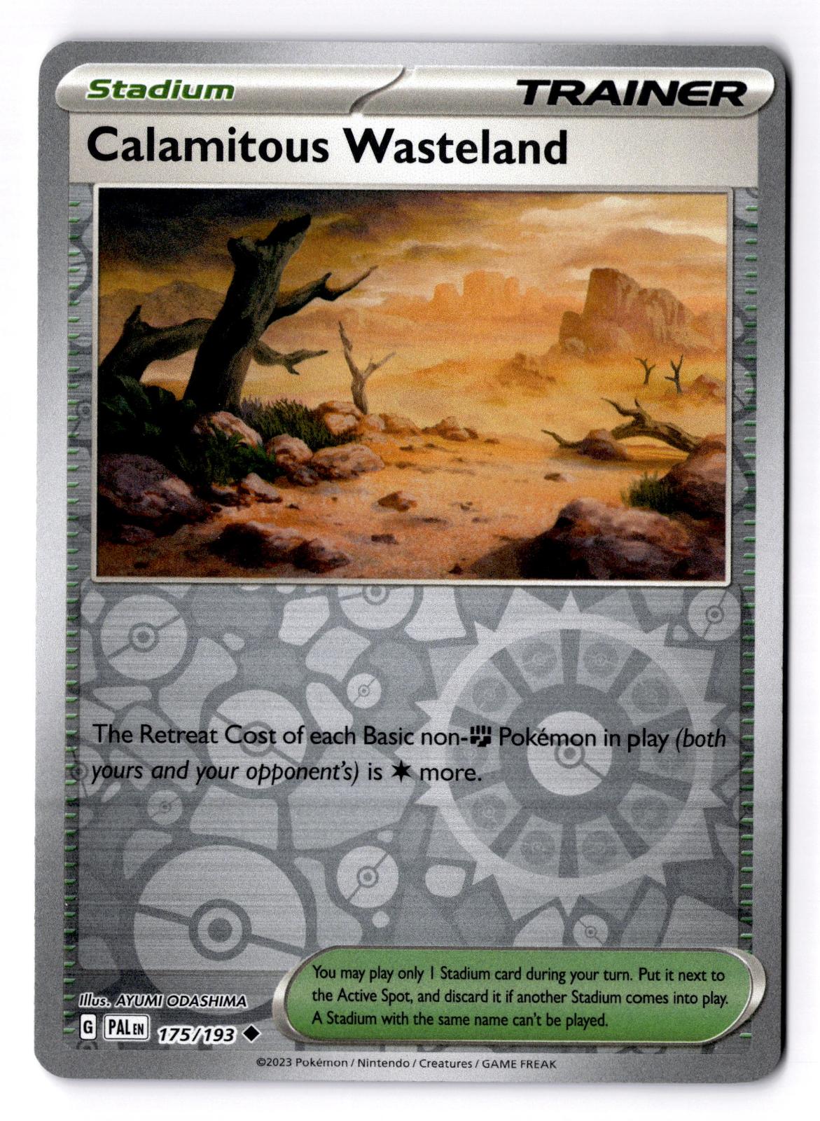 Calamitous Wasteland 175/193 Uncommon Paldea Evolved Pokemon Reverse Holo LP