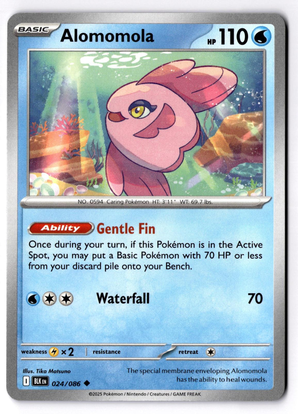 Alomomola 024/086 Uncommon Black Bolt Pokemon Near Mint