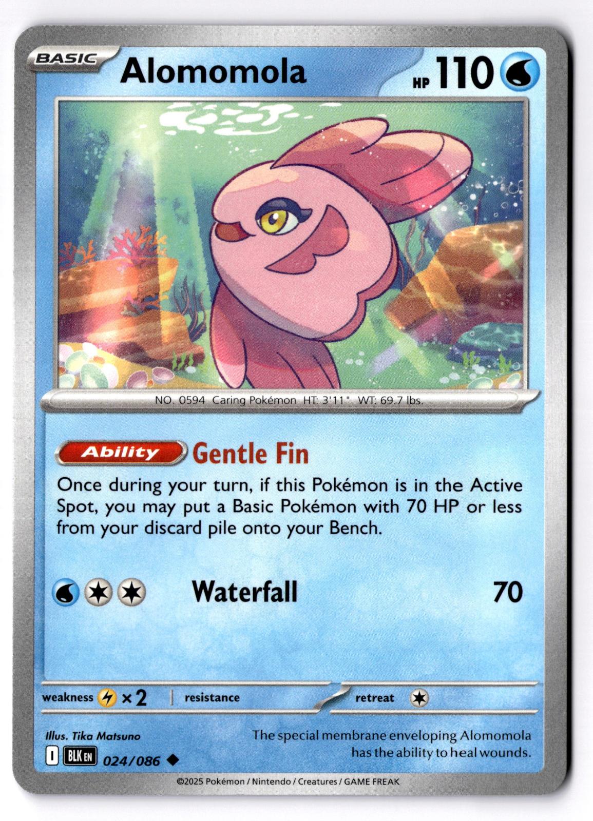 Alomomola 024/086 Uncommon Black Bolt Pokemon Near Mint