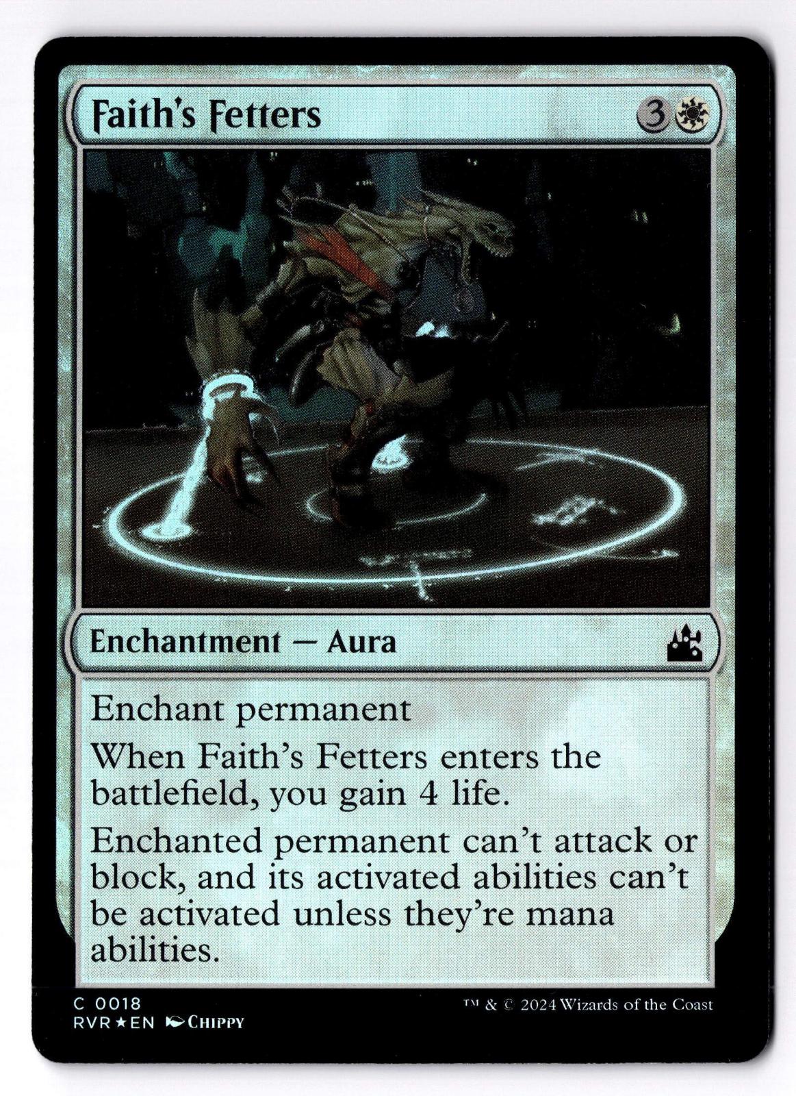 Faith's Fetters 18 Common Ravnica Remastered Magic: The Gathering Foil LP