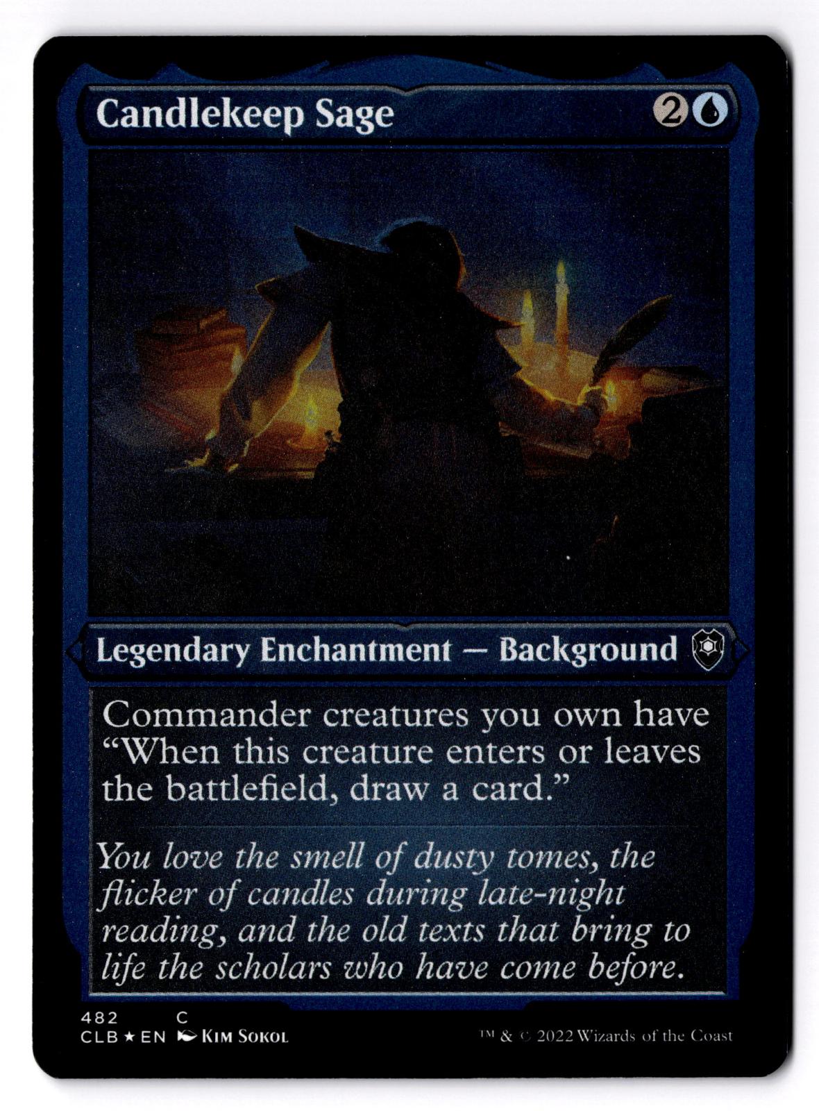 Candlekeep Sage (Foil Etched) 482 Magic: The Gathering LP
