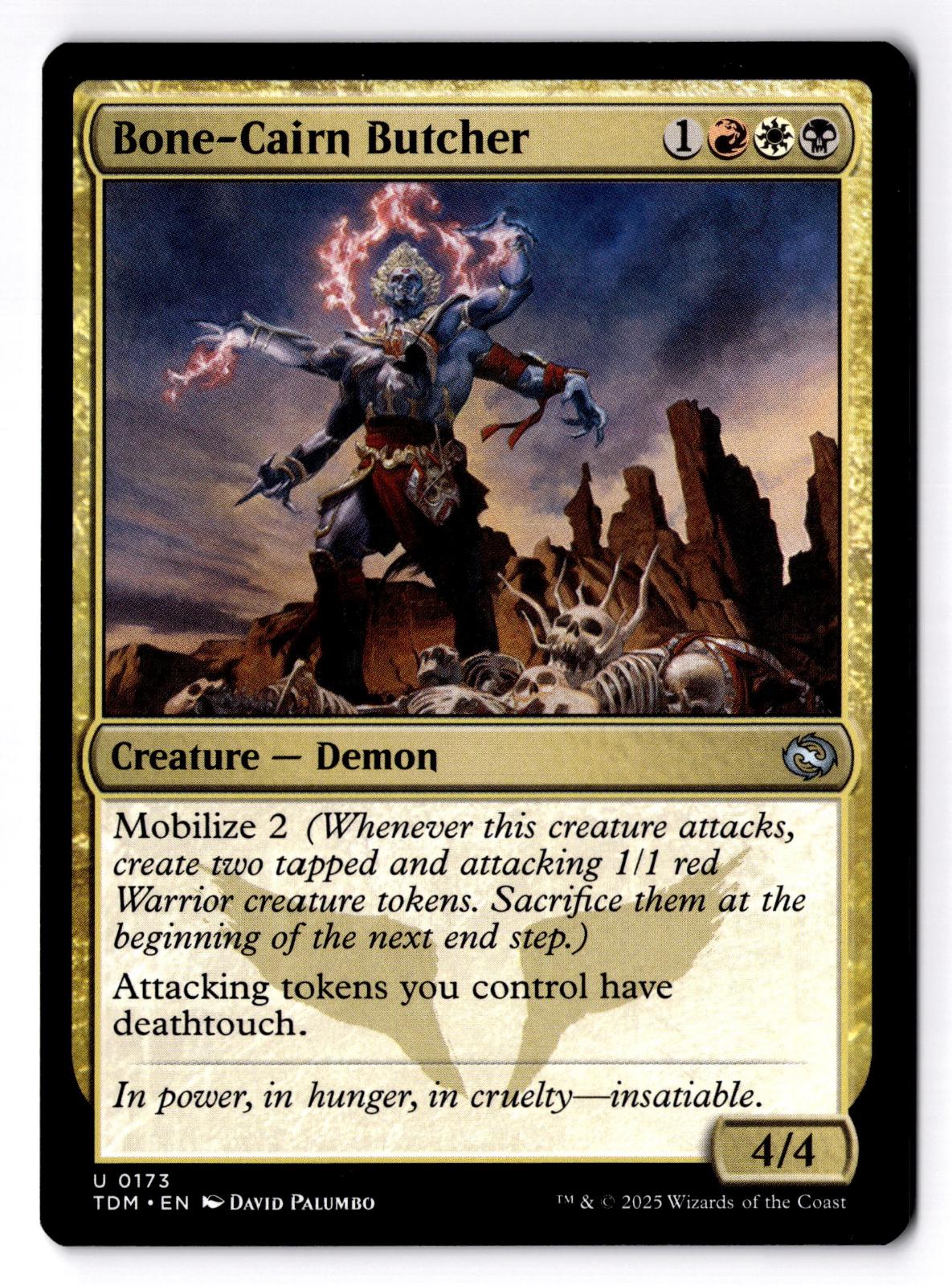 Bone-Cairn Butcher 173 Uncommon Tarkir: Dragonstorm Magic: The Gathering LP