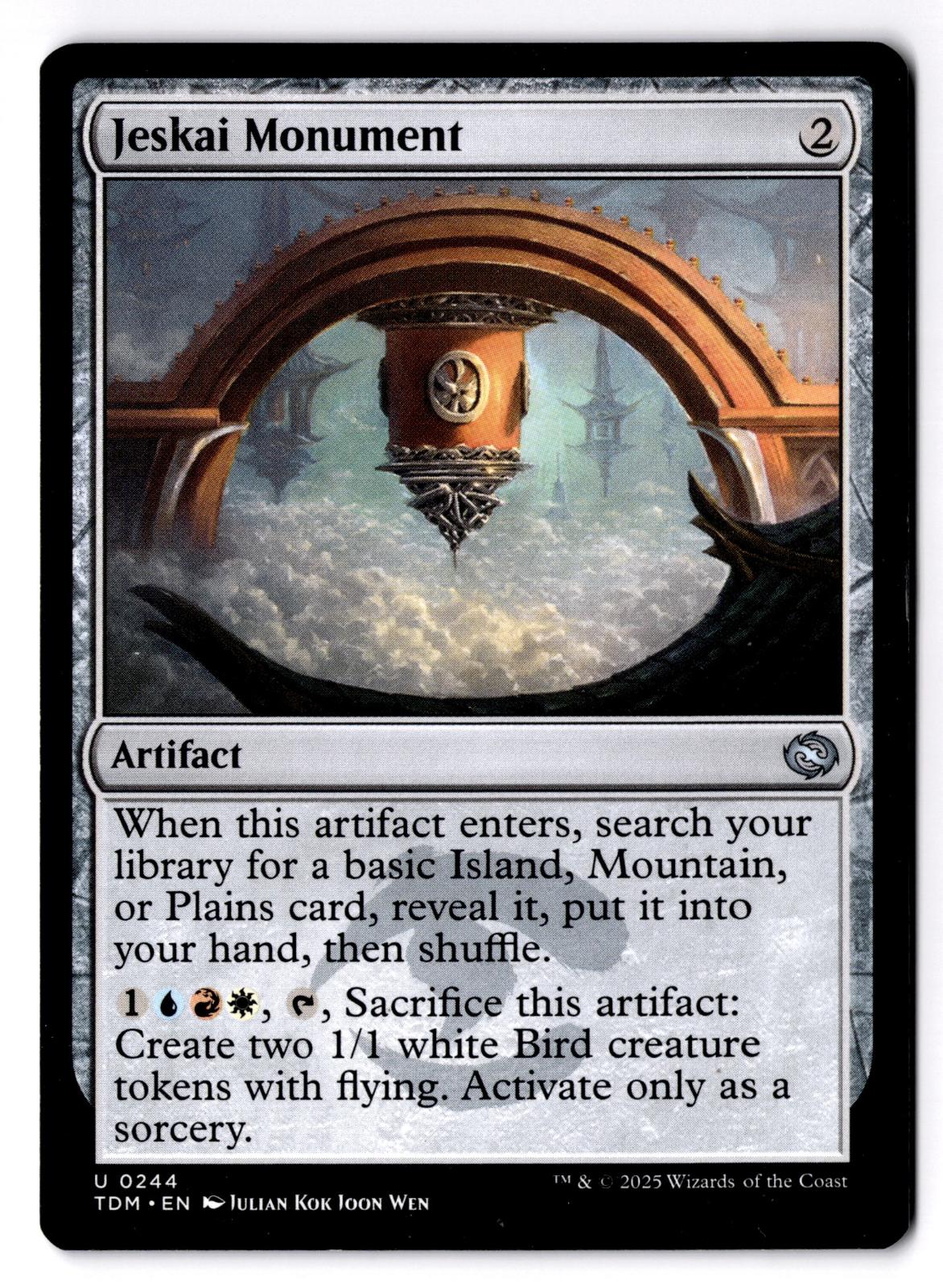 Jeskai Monument 244 Uncommon Tarkir: Dragonstorm Magic: The Gathering LP