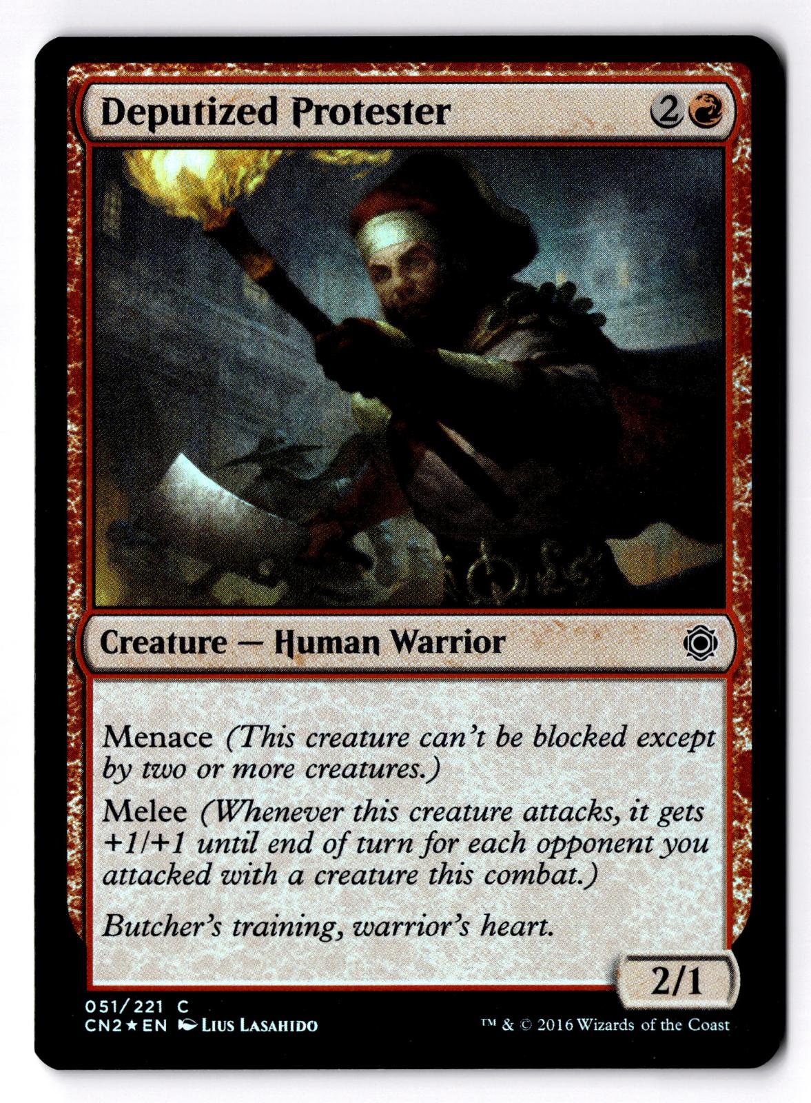 Deputized Protester 51 Conspiracy: Take the Crown Magic: The Gathering Foil LP