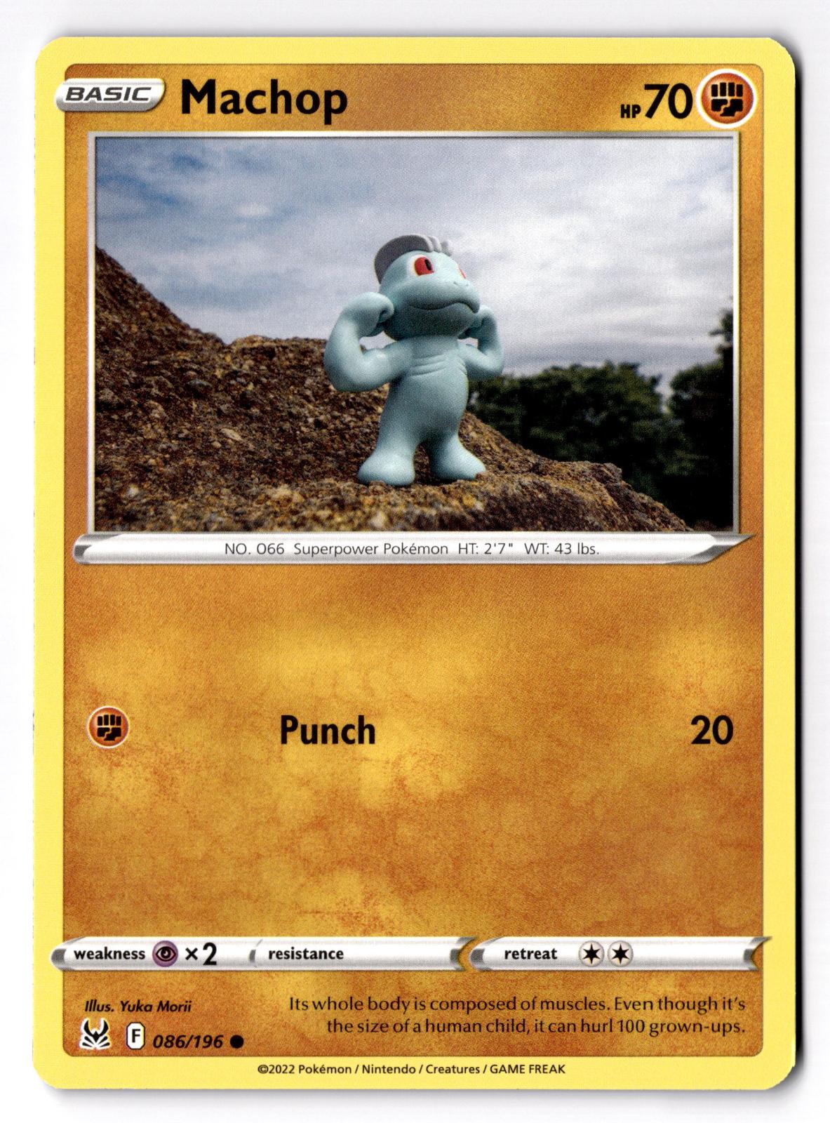 Machop 086/196 Common Lost Origin Pokemon Near Mint