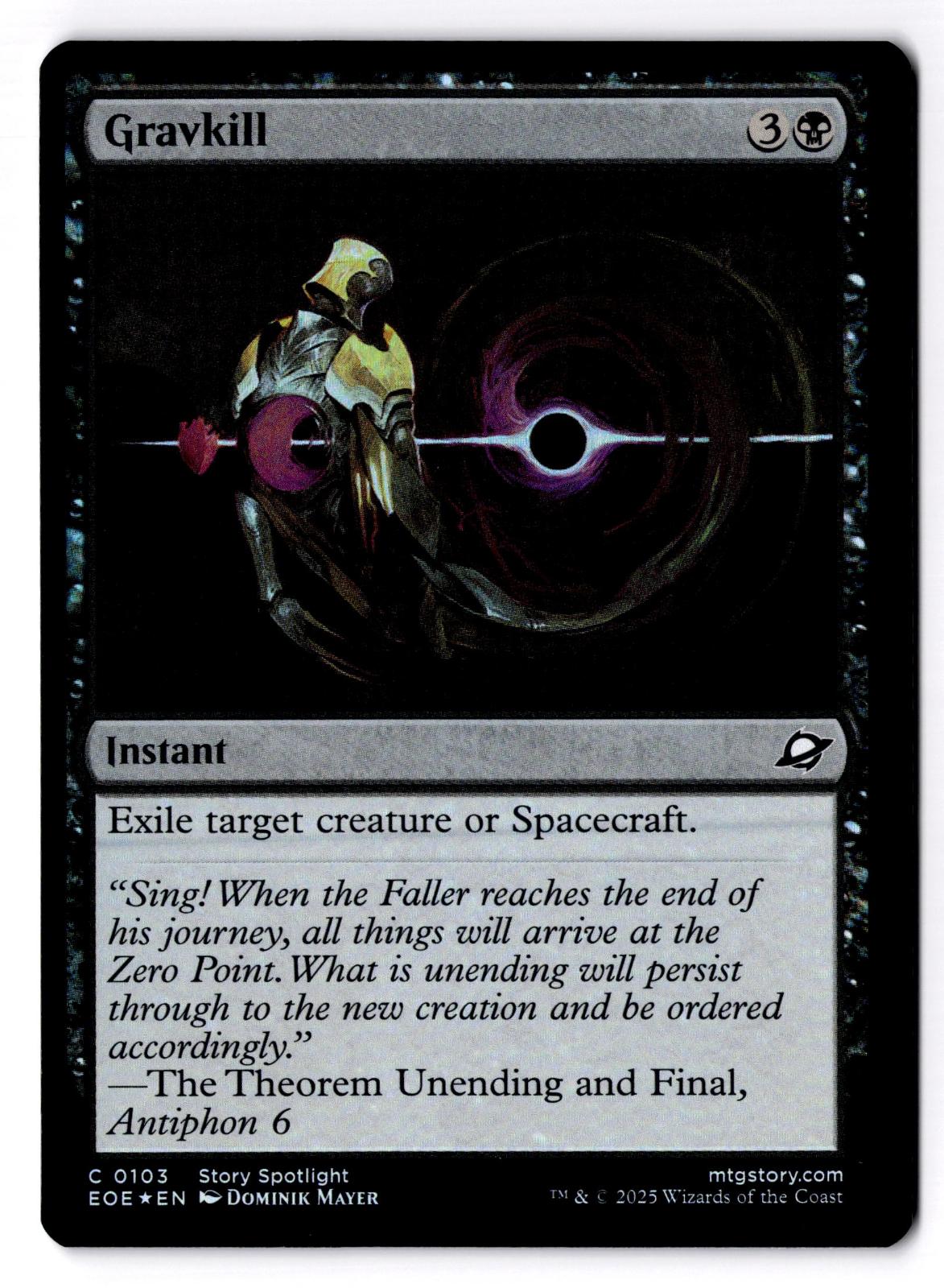 Gravkill 103 Common Edge of Eternities Magic: The Gathering Foil Lightly Played