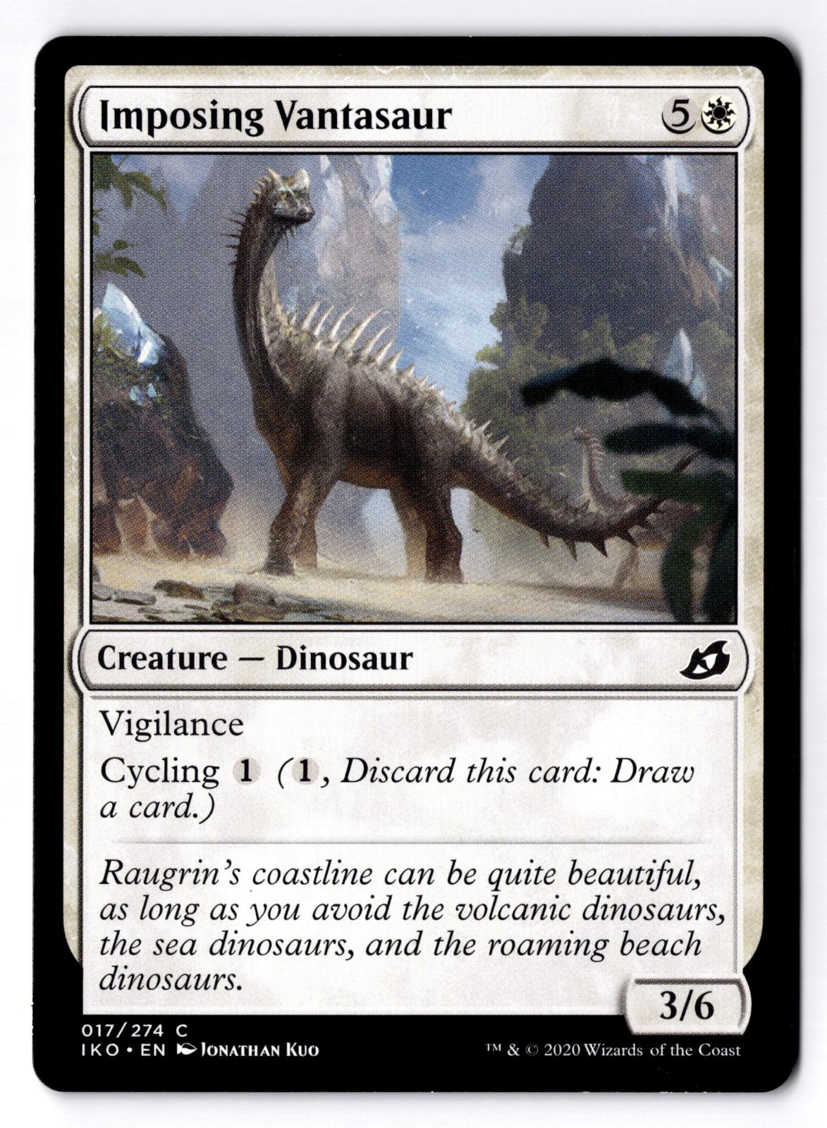Imposing Vantasaur 17 Common Ikoria: Lair of Behemoths Magic: The Gathering LP