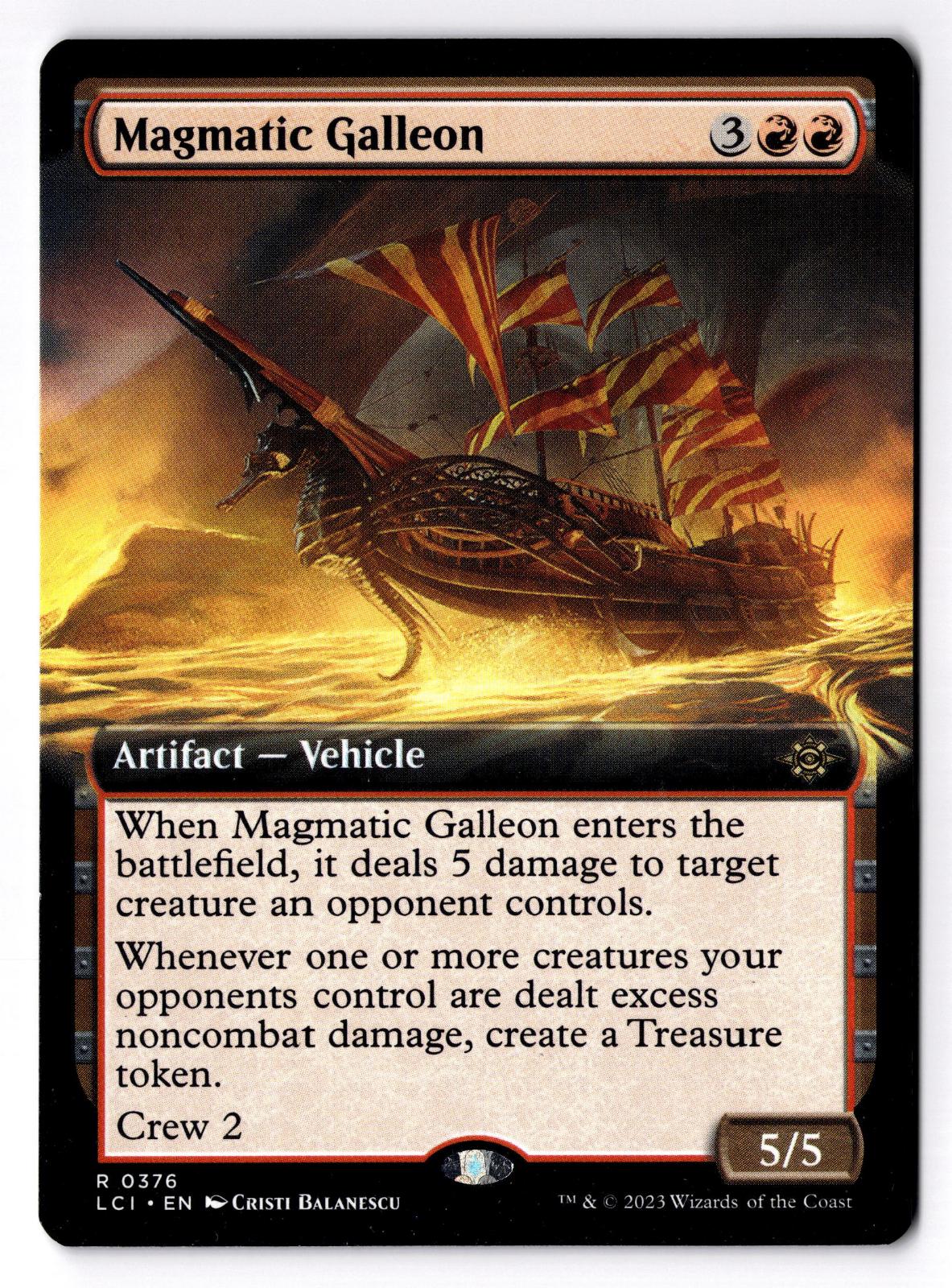 Magmatic Galleon (Extended Art) 376 The Lost Caverns of Ixalan LP