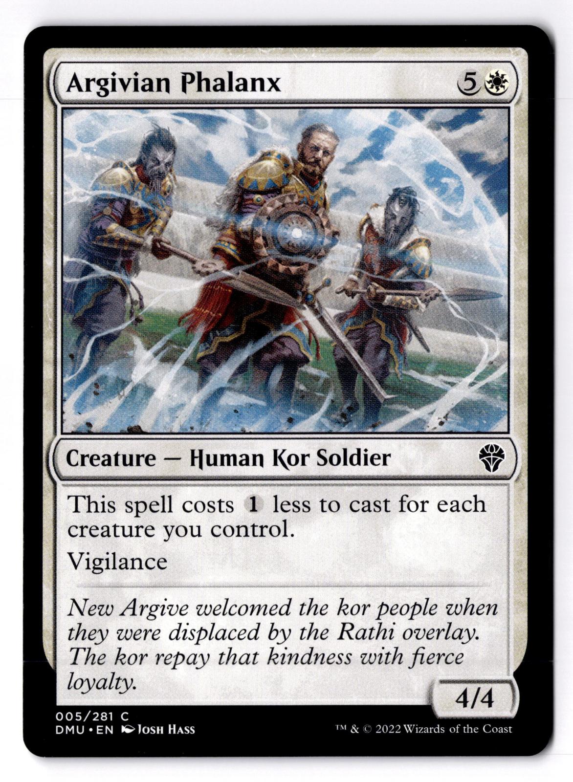 Argivian Phalanx 5 Common Dominaria United Magic: The Gathering Lightly Played