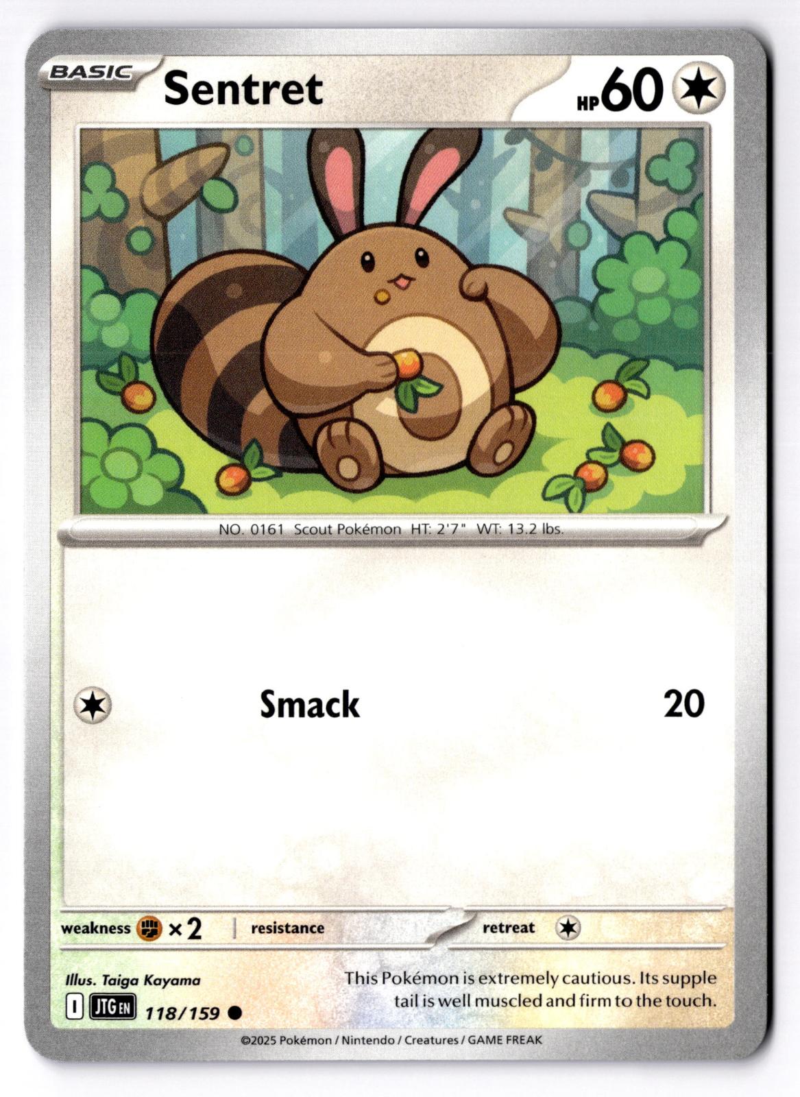 Sentret 118/159 Common Journey Together Pokemon Near Mint