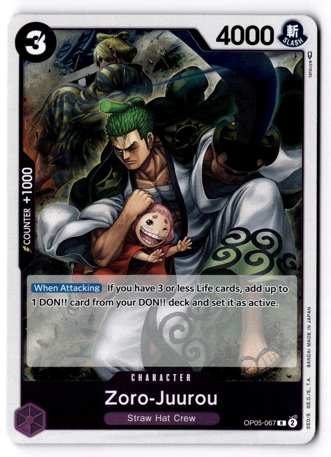 Zoro-Juurou OP05-067 Rare Awakening of the New Era One Piece Foil Near Mint