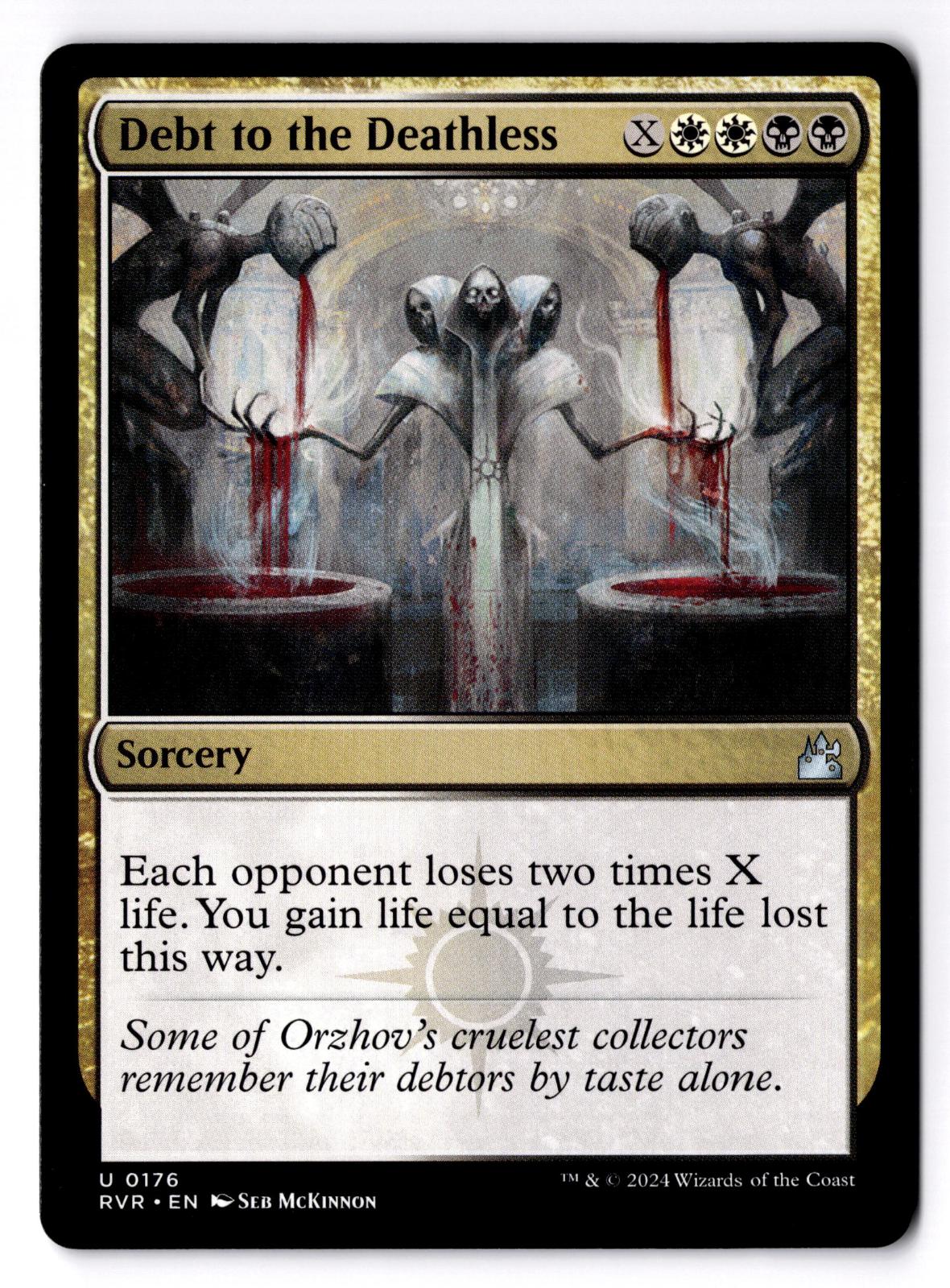 Debt to the Deathless 176 Uncommon Ravnica Remastered Magic: The Gathering LP