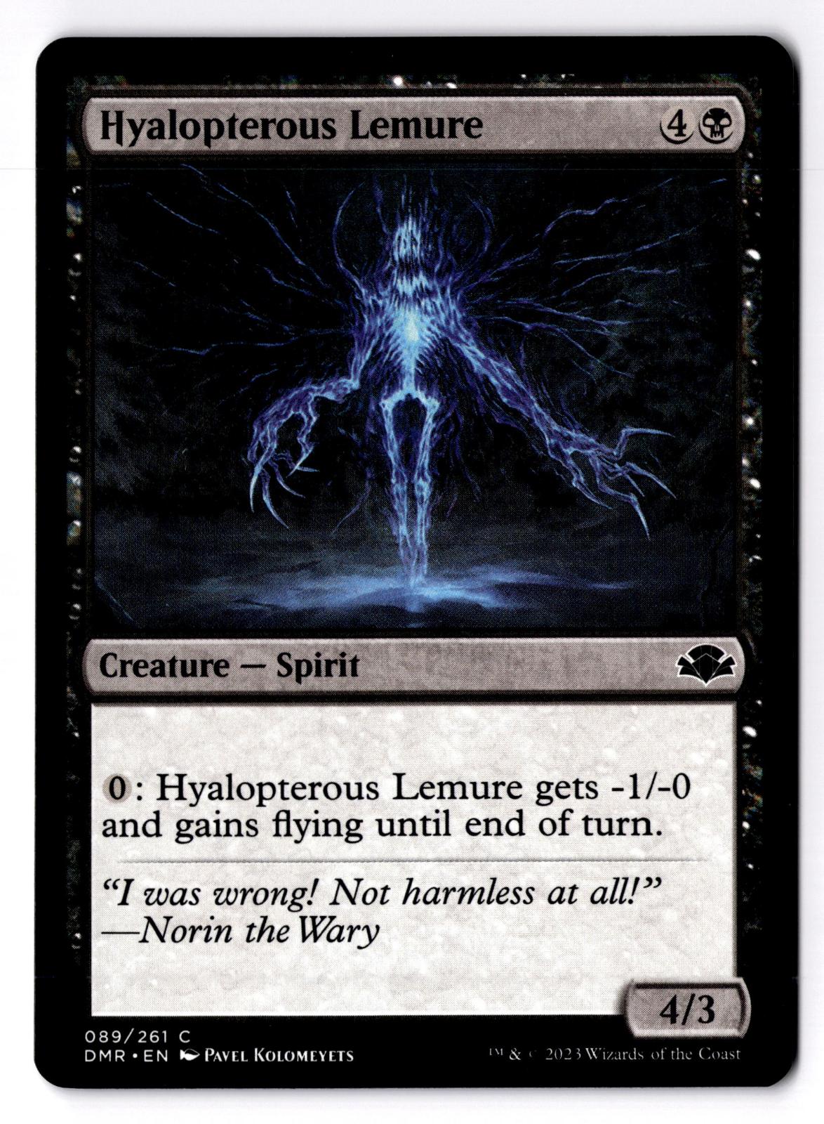Hyalopterous Lemure 89 Common Dominaria Remastered Magic: The Gathering LP