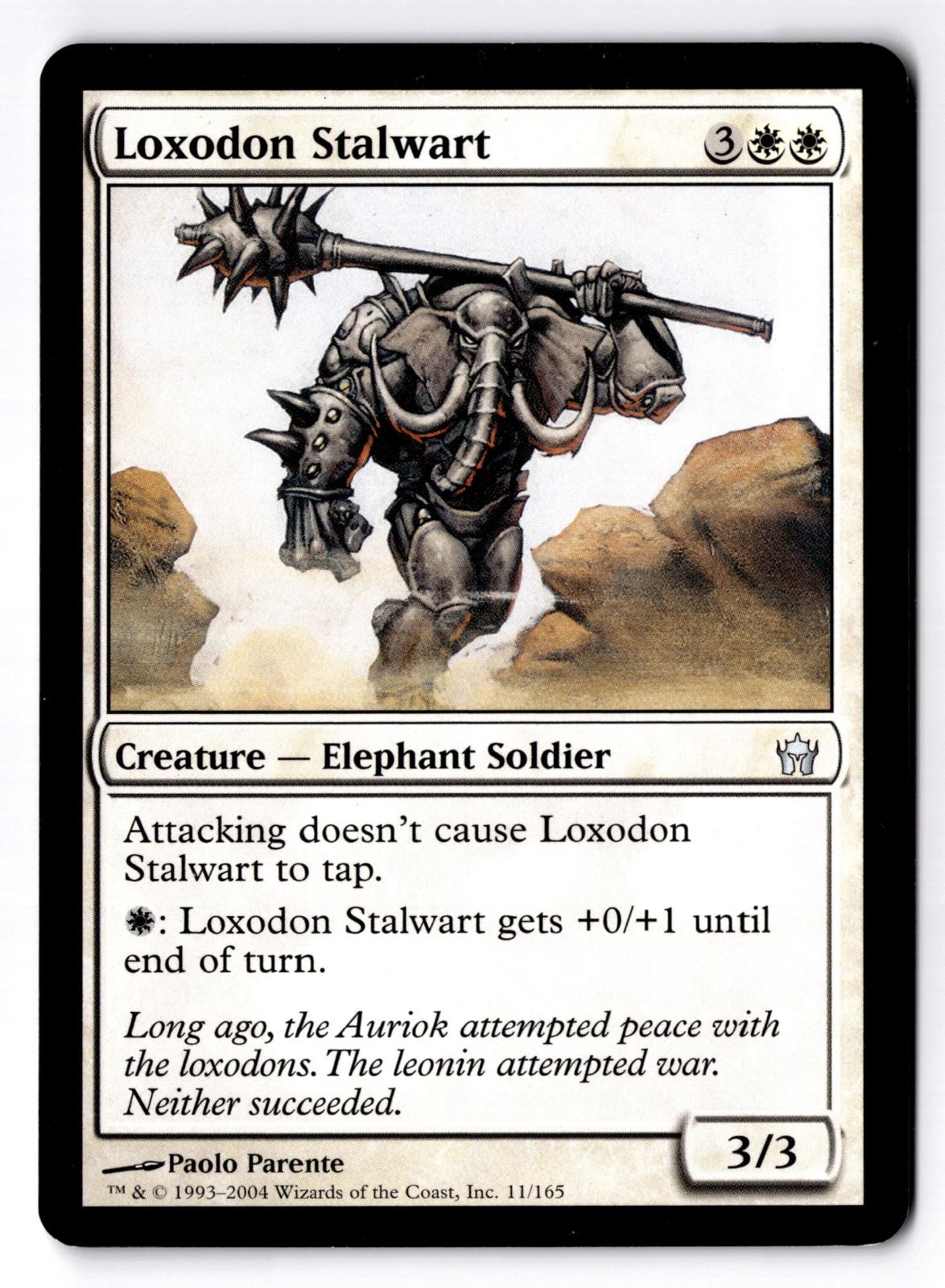 Loxodon Stalwart 11 Uncommon Fifth Dawn Magic: The Gathering Moderately Played