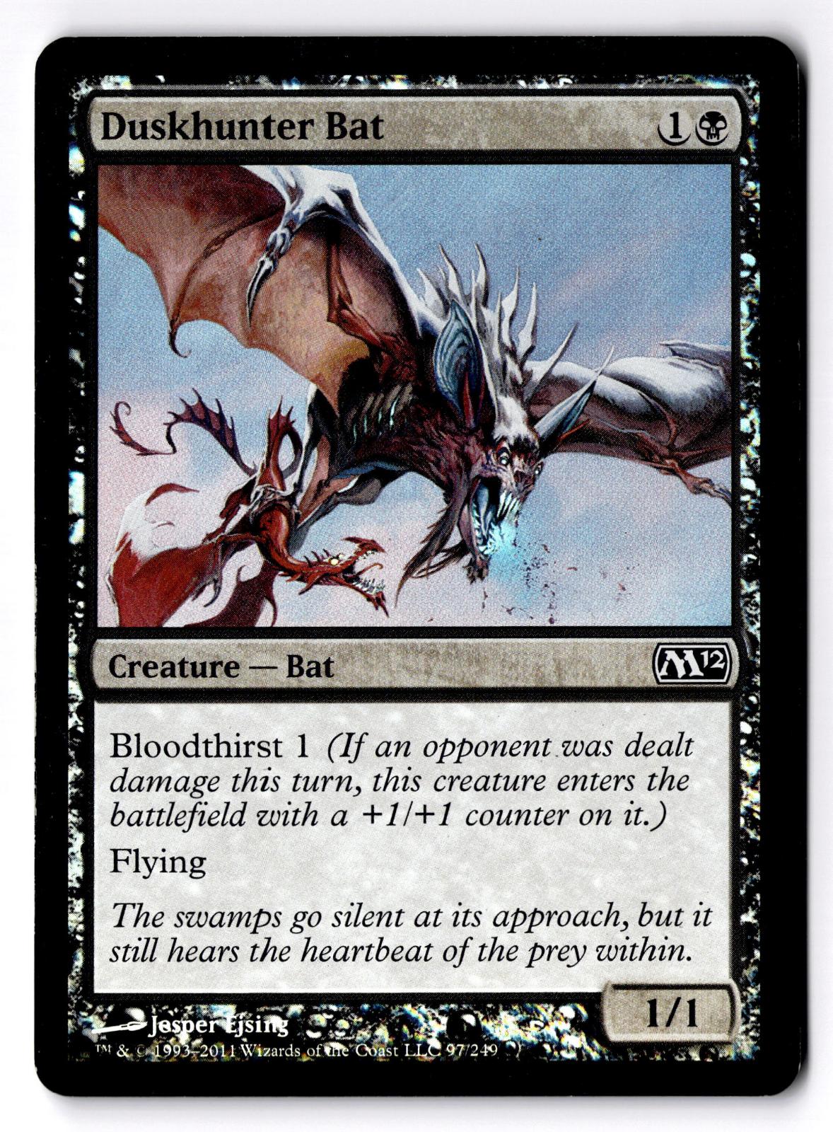 Duskhunter Bat 97 Common Magic 2012 (M12) Magic: The Gathering Foil LP