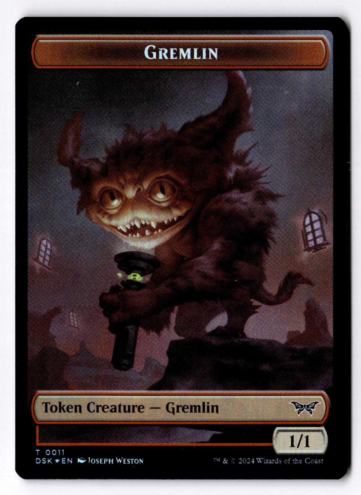 Glimmer // Gremlin Double-Sided Token 4 // 11 Magic: The Gathering Foil LP