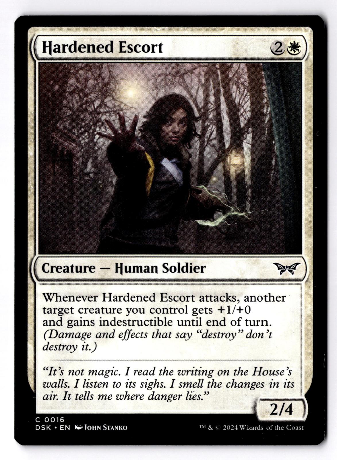 Hardened Escort 16 Common Duskmourn: House of Horror Magic: The Gathering LP
