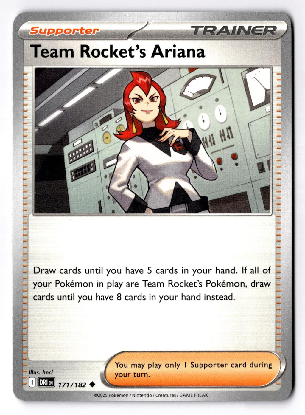 Team Rocket's Ariana 171/182 Uncommon Destined Rivals Pokemon Near Mint