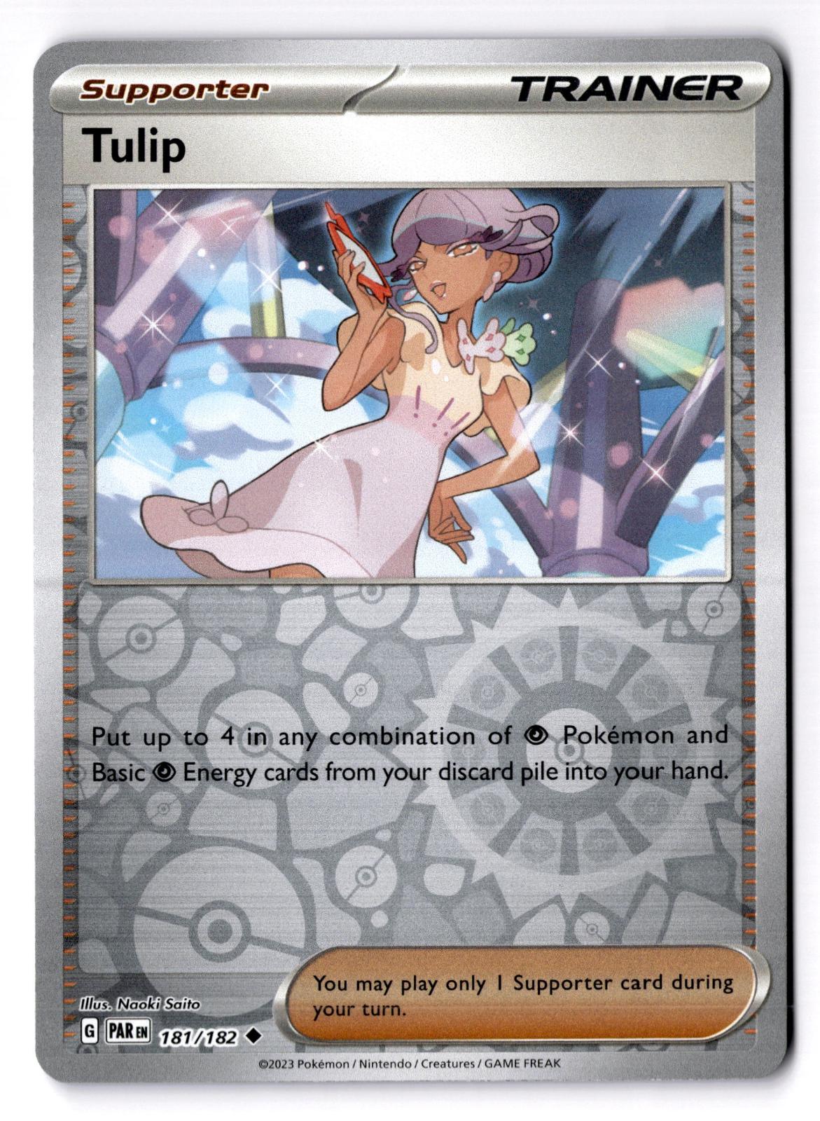 Tulip 181/182 Uncommon Paradox Rift Pokemon Reverse Holo Near Mint