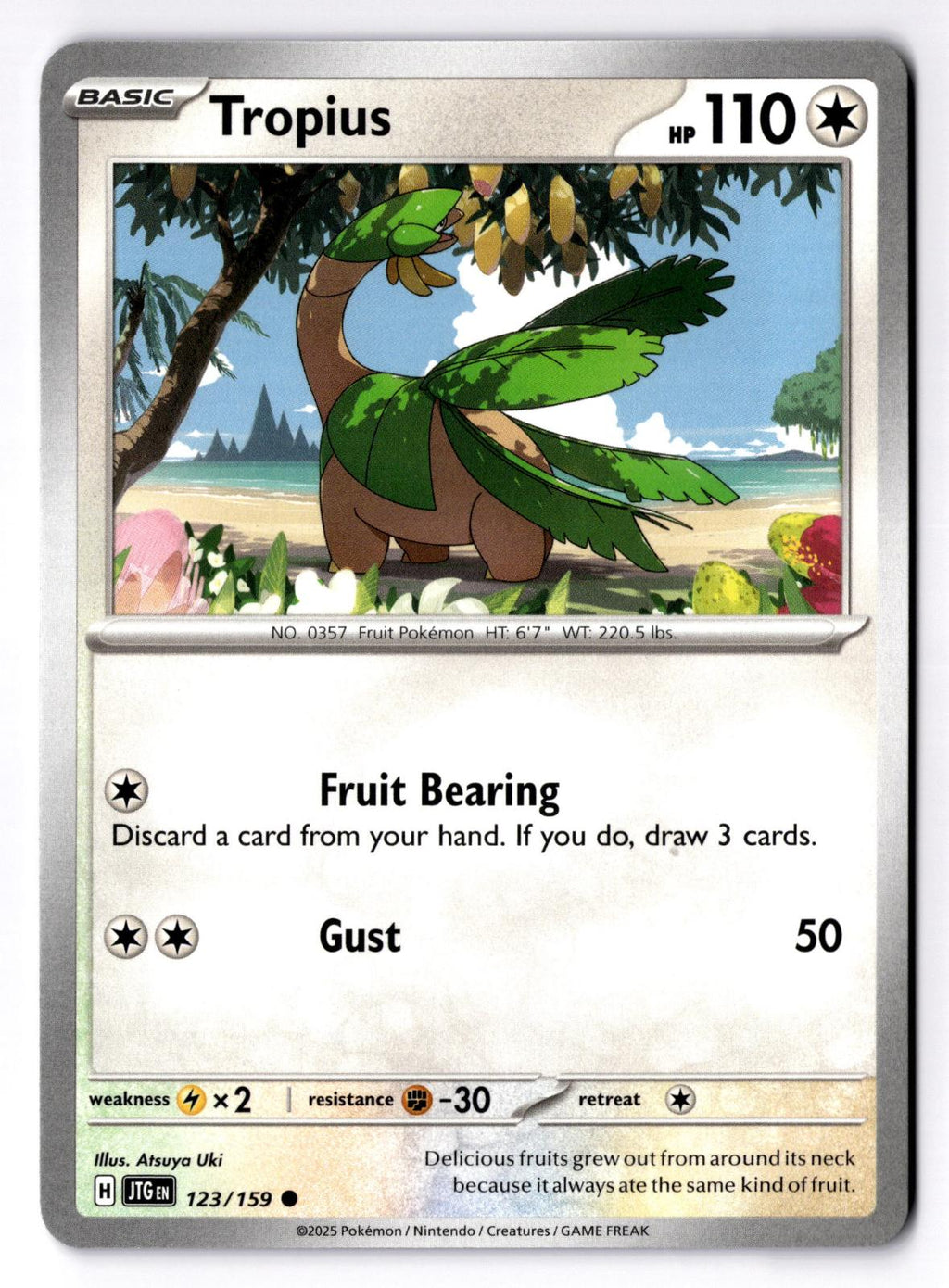 Tropius 123/159 Common Journey Together Pokemon Near Mint