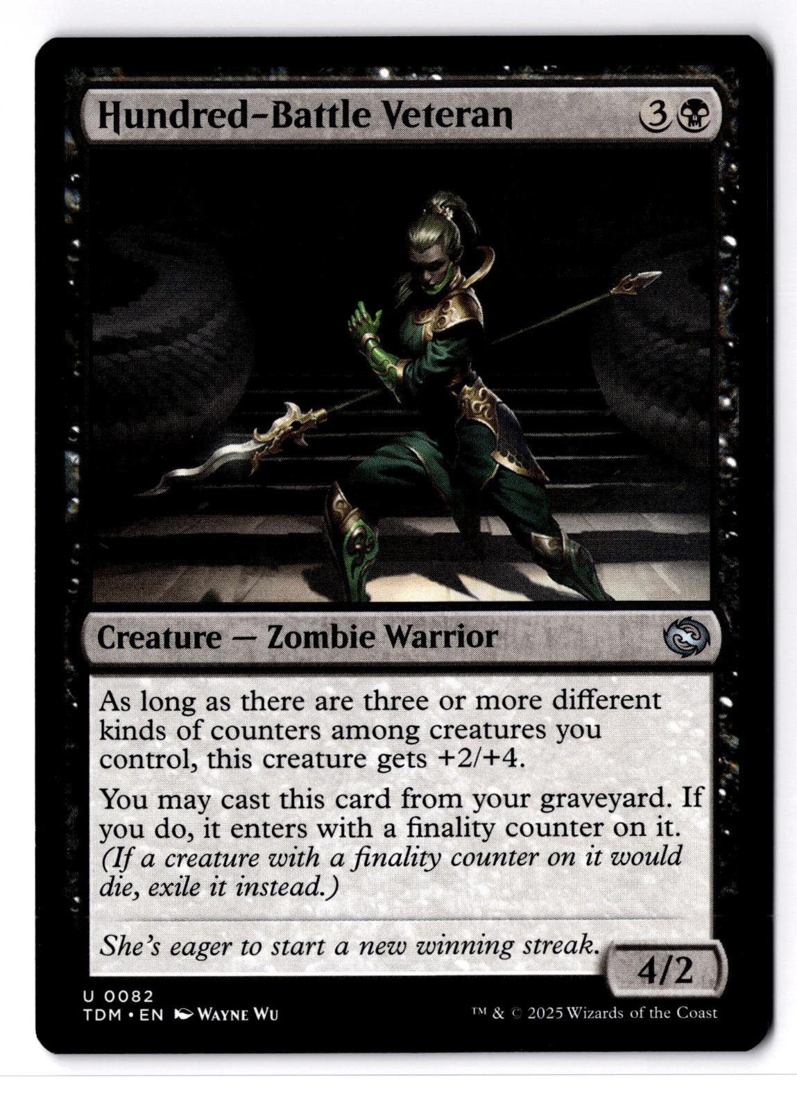 Hundred-Battle Veteran 82 Uncommon Tarkir: Dragonstorm Magic: The Gathering LP