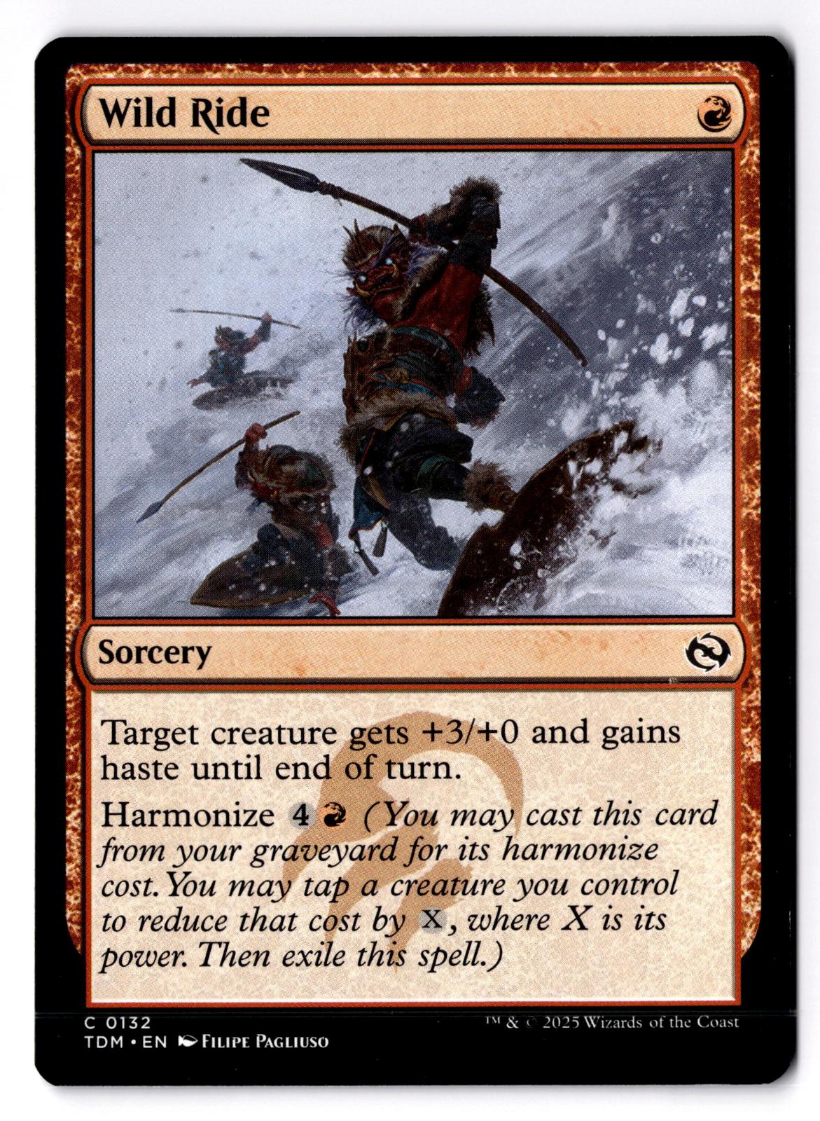 Wild Ride 132 Common Tarkir: Dragonstorm Magic: The Gathering Lightly Played